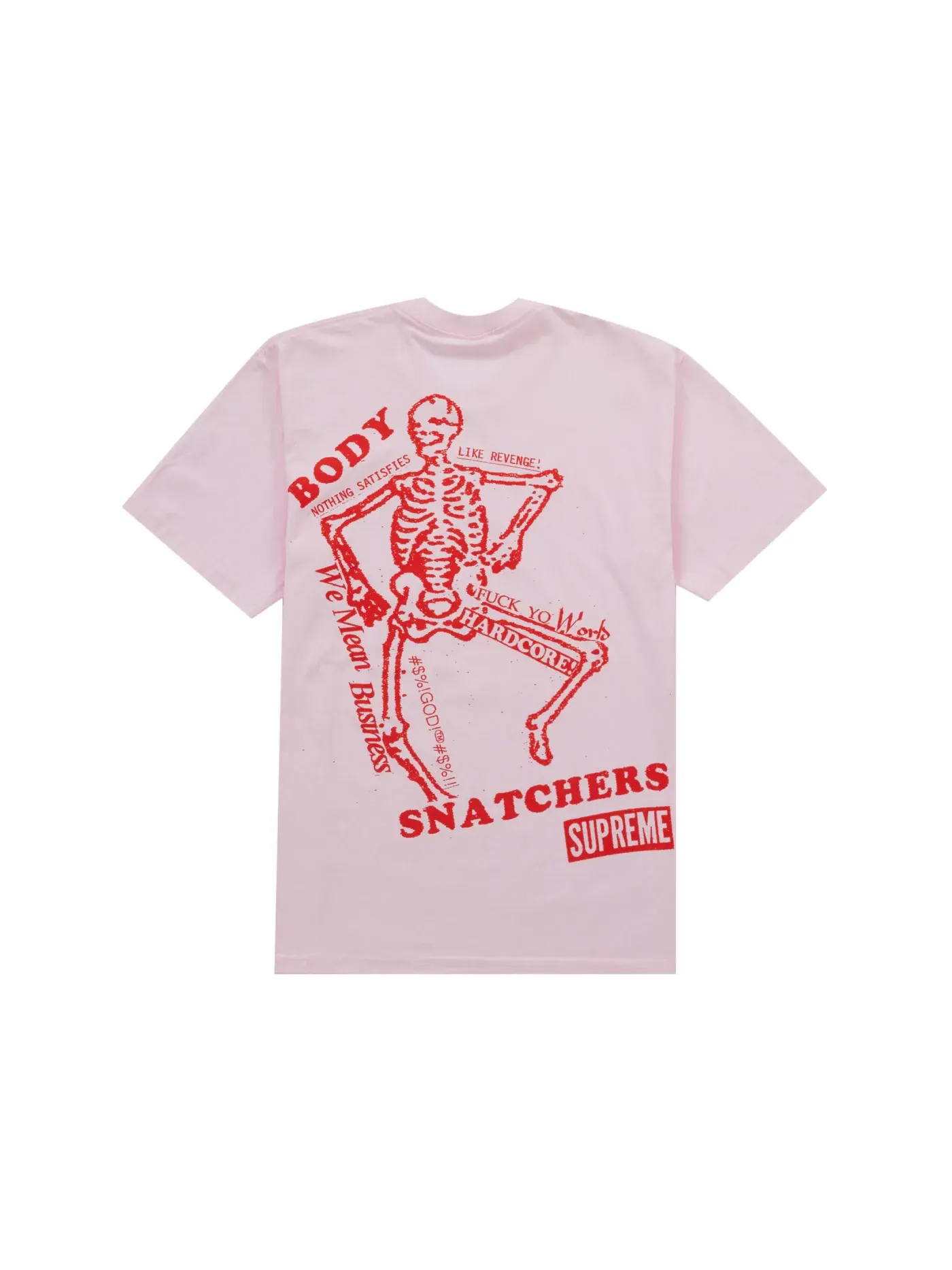 Мужская футболка с принтом Supreme Body Snatchers Tee — изображение 1 из 2, розовый