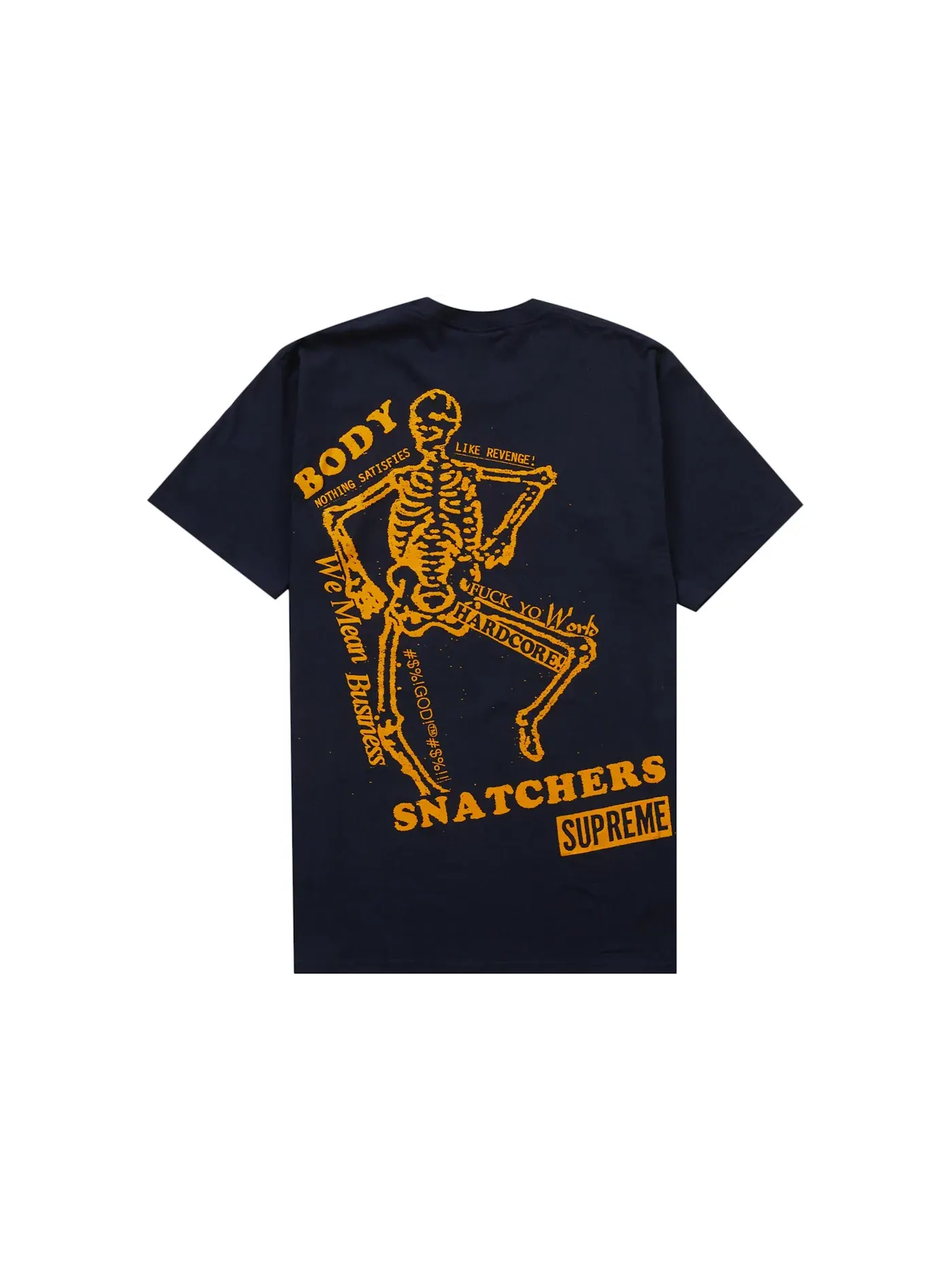 Мужская футболка с принтом Supreme Body Snatchers Tee — изображение 1 из 2, темно-синий