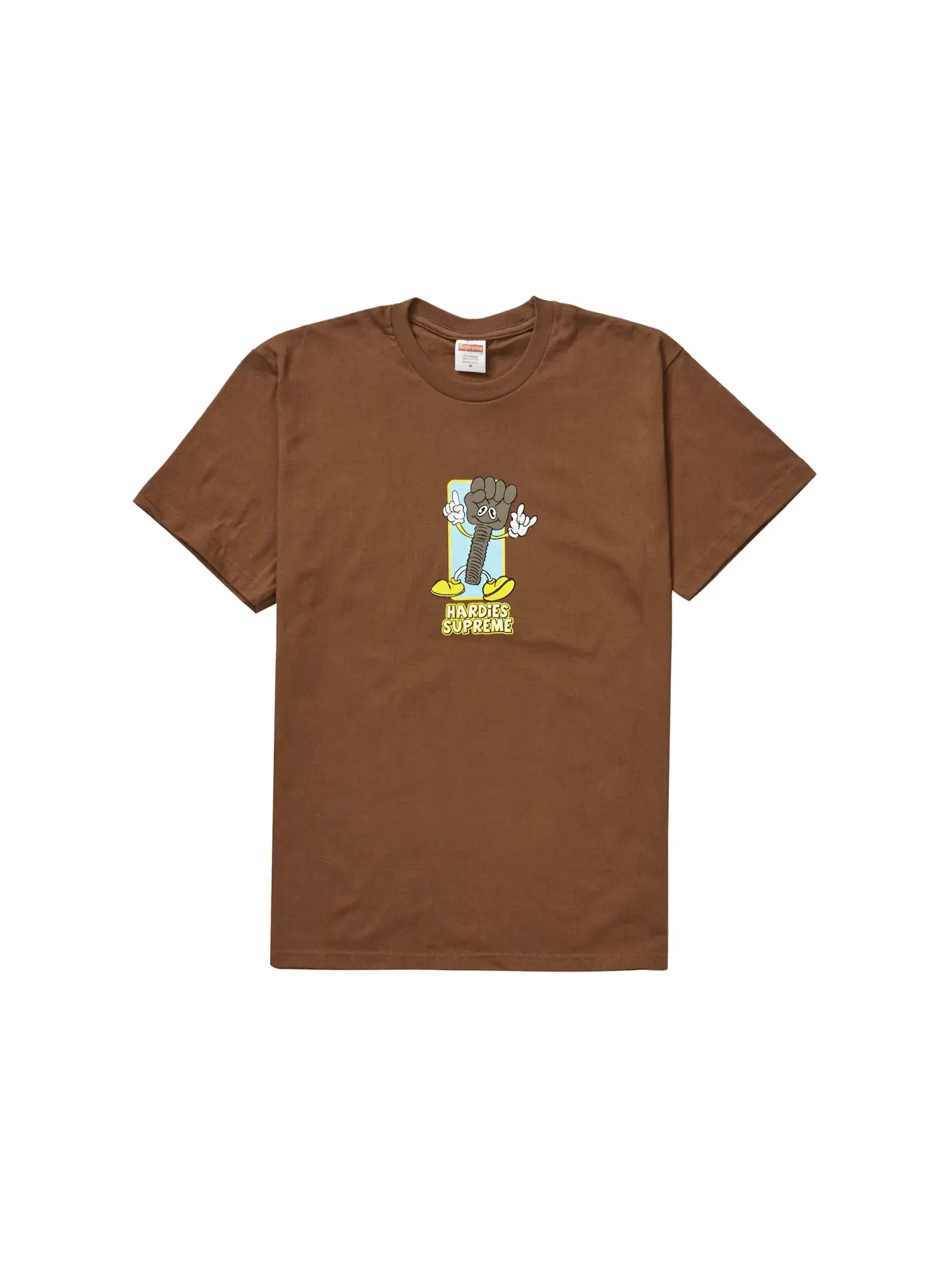 Мужская футболка с принтом Supreme Tee — изображение 1 из 1, коричневый