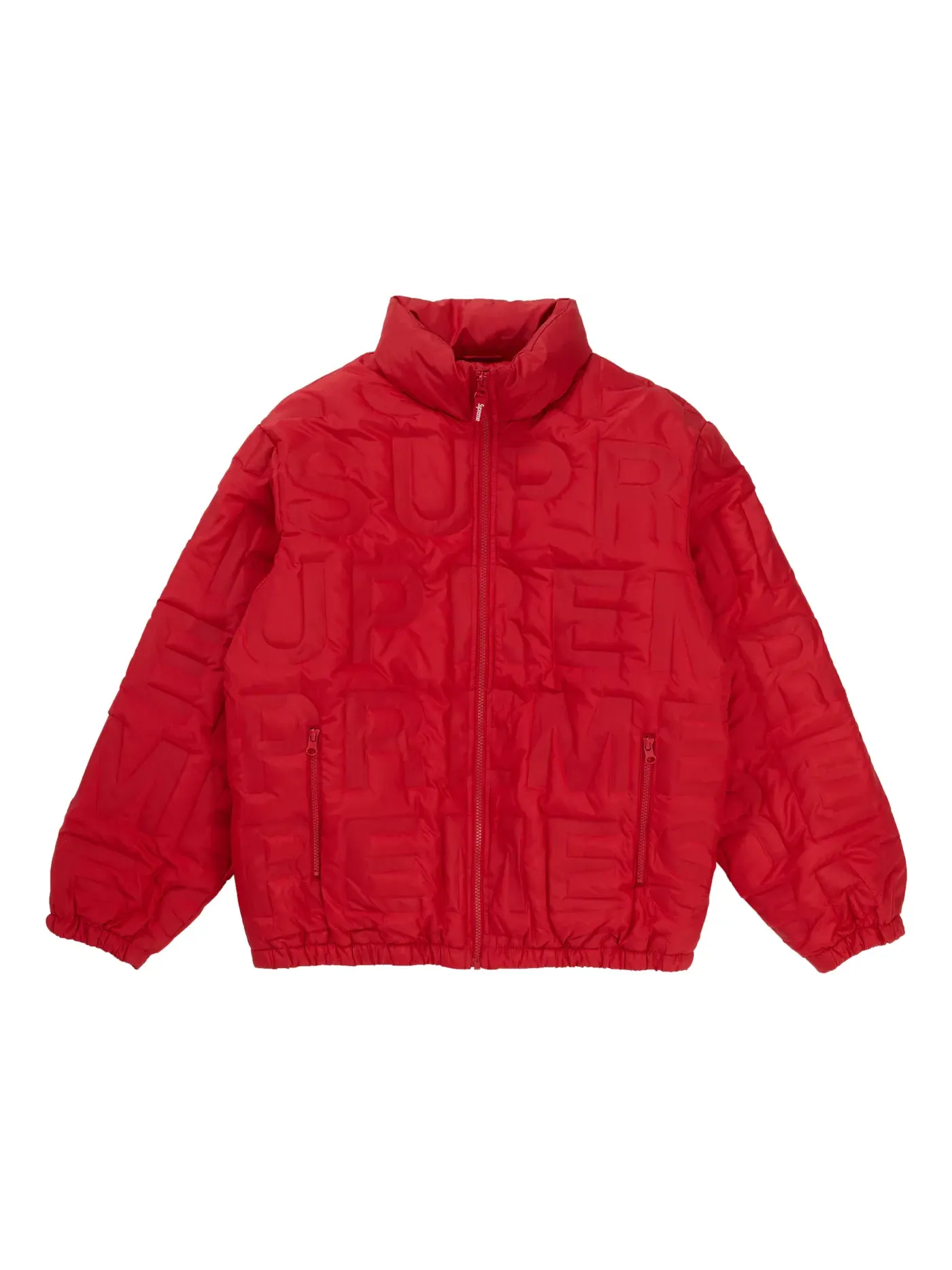 Мужская куртка пуховая с принтом Supreme Jacket — изображение 1 из 3, красный