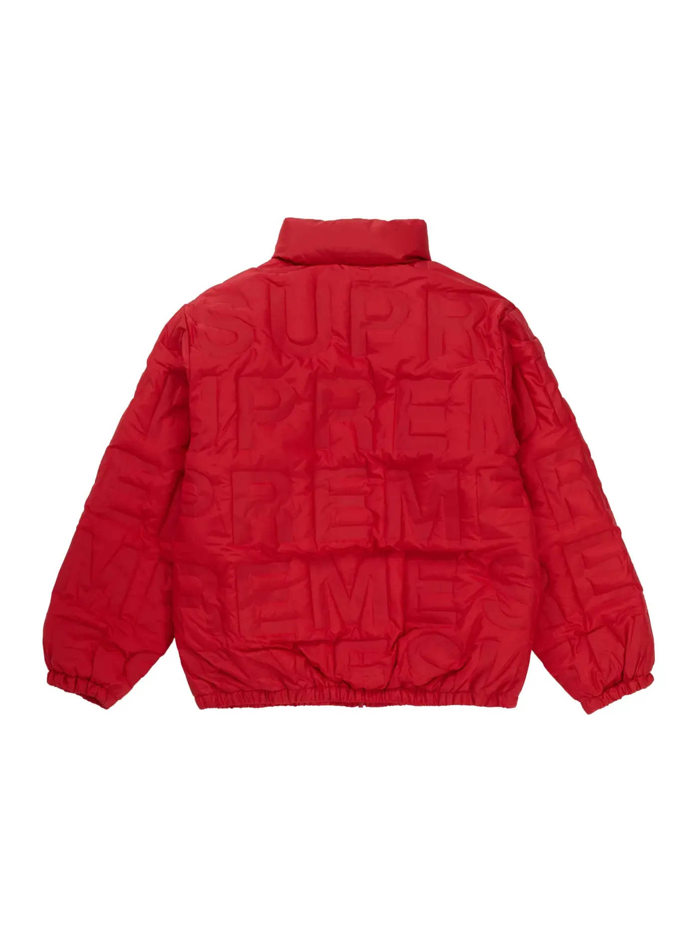 Мужская куртка пуховая с принтом Supreme Jacket — изображение 2 из 3, красный