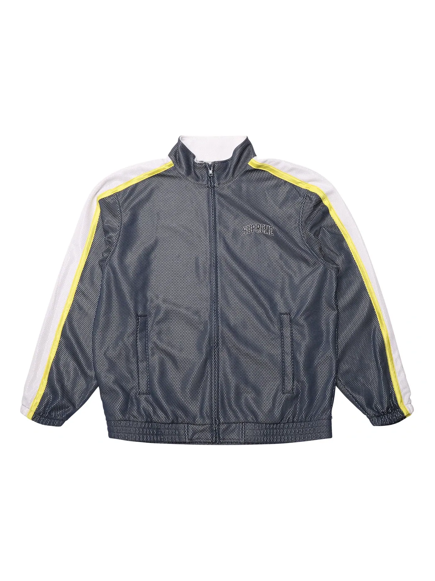 Мужская куртка из сетки Supreme Bonded Mesh Track Jacket — изображение 1 из 1, темно-синий