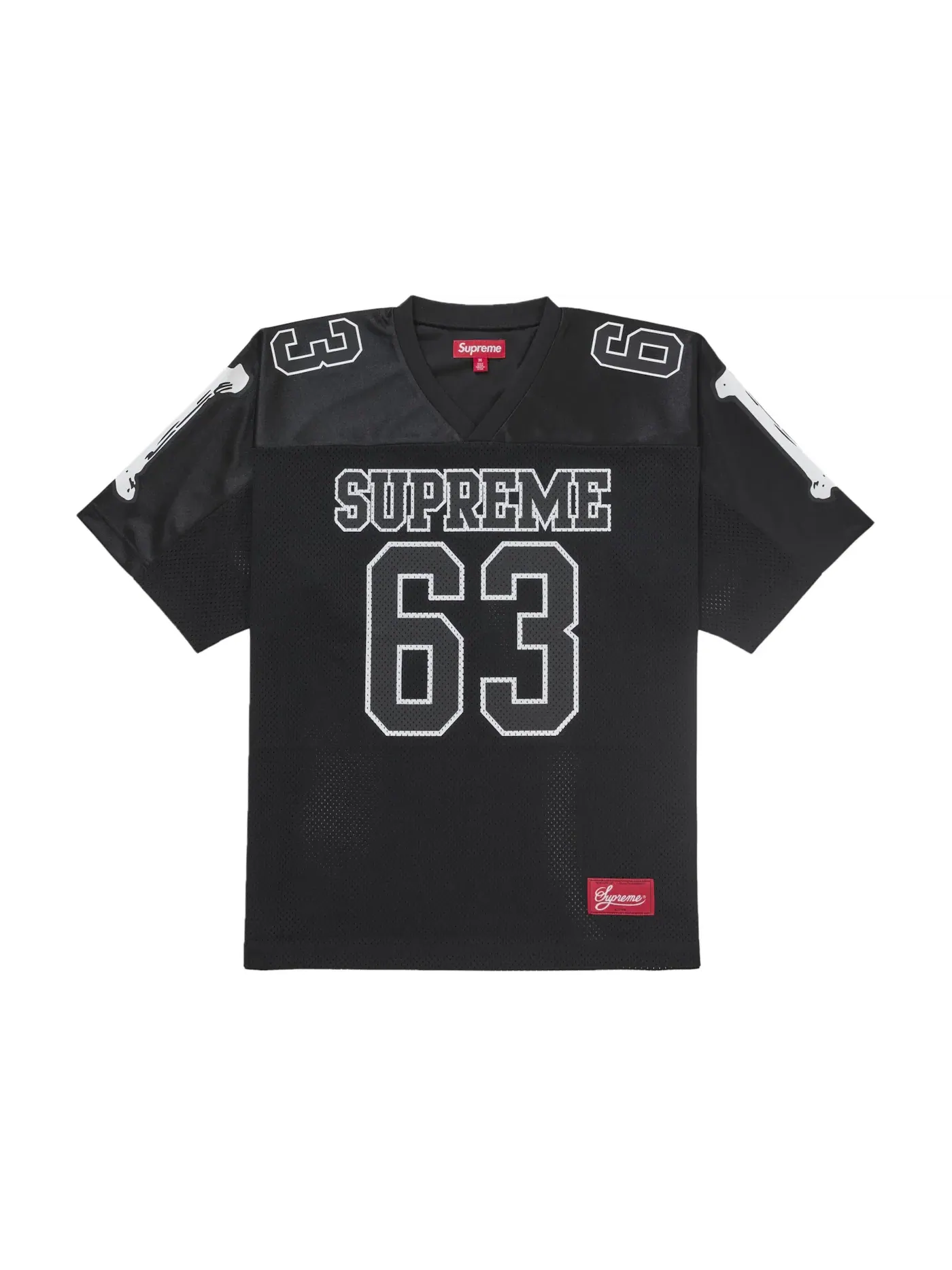 Мужская футбольная джерси с принтом Bones Supreme — изображение 1 из 2, черный