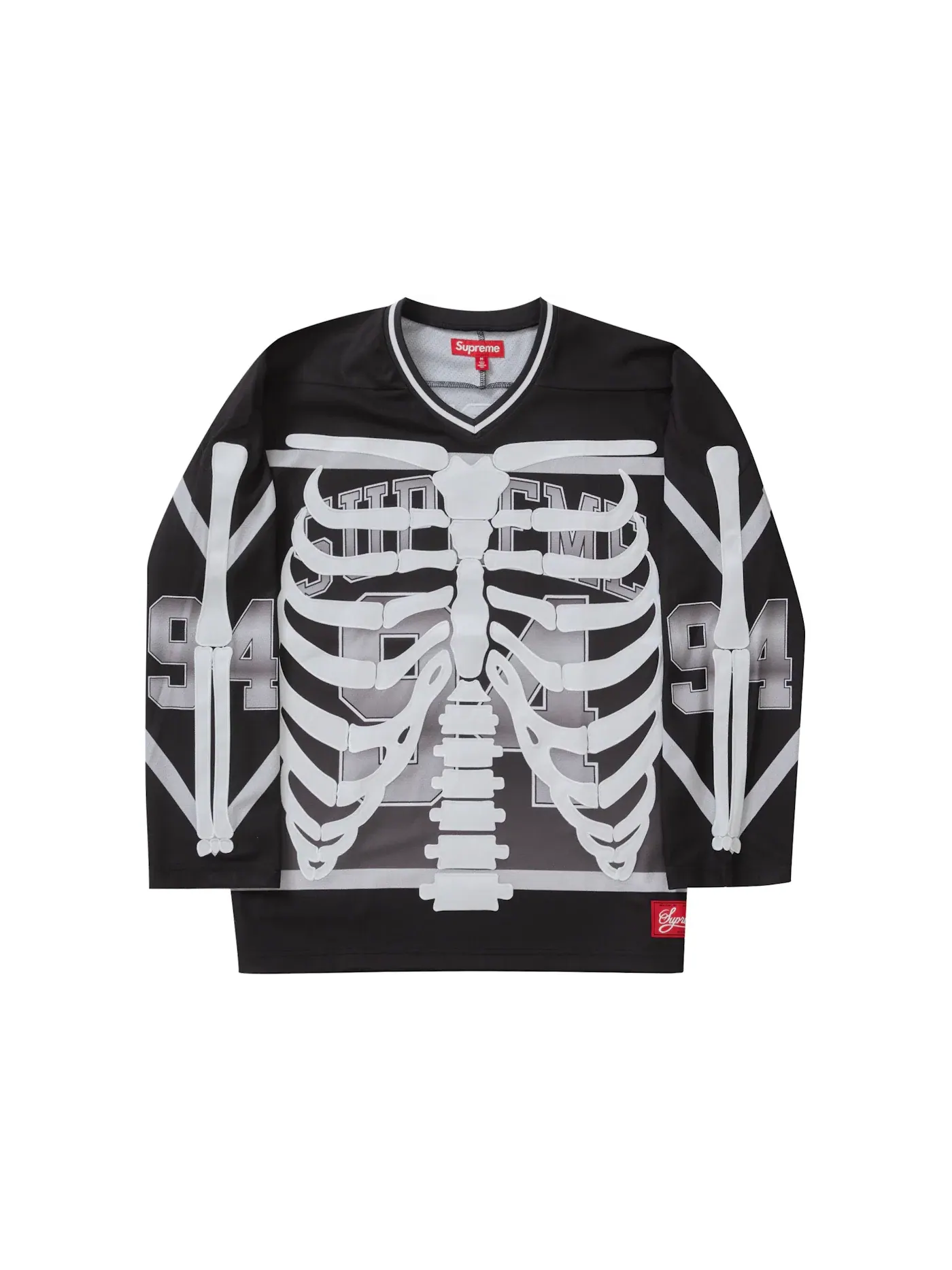 Мужская хоккейная джерси с принтом Bones Supreme — изображение 1 из 2, черный