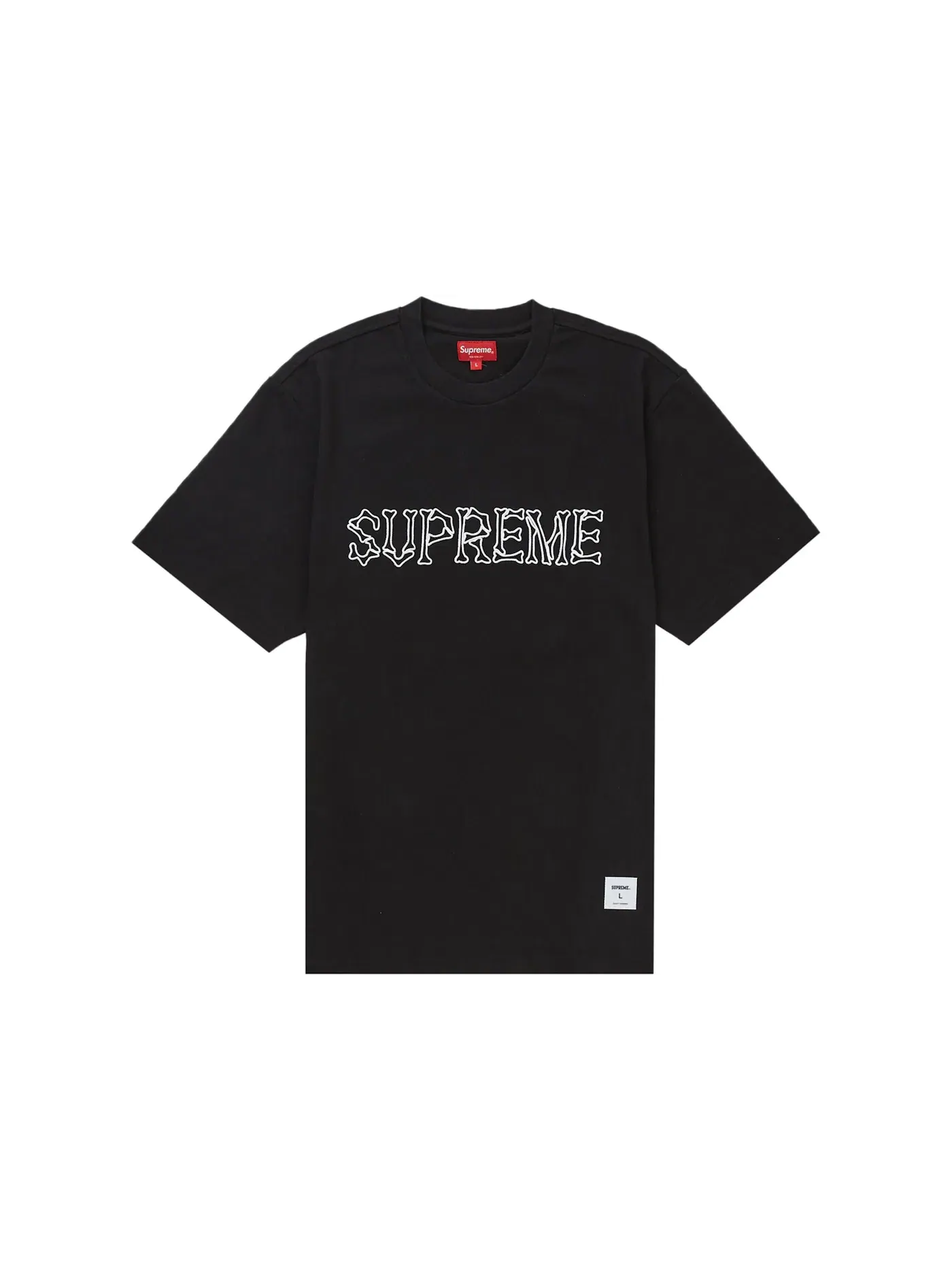 Мужская футболка с принтом Supreme Bones S/S Top — изображение 1 из 1, черный