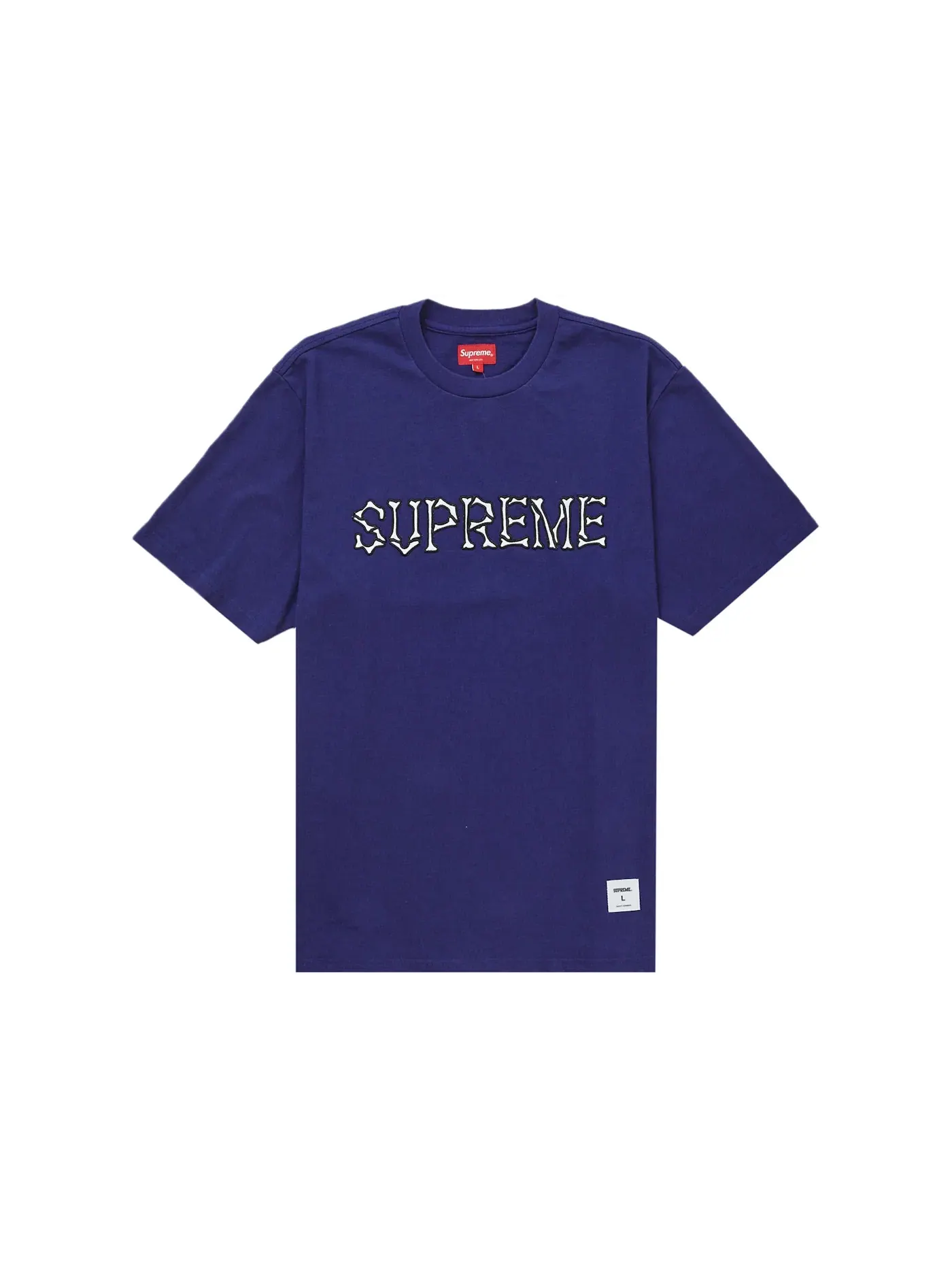 Мужская футболка с принтом Supreme Bones, Dark Royal — изображение 1 из 1