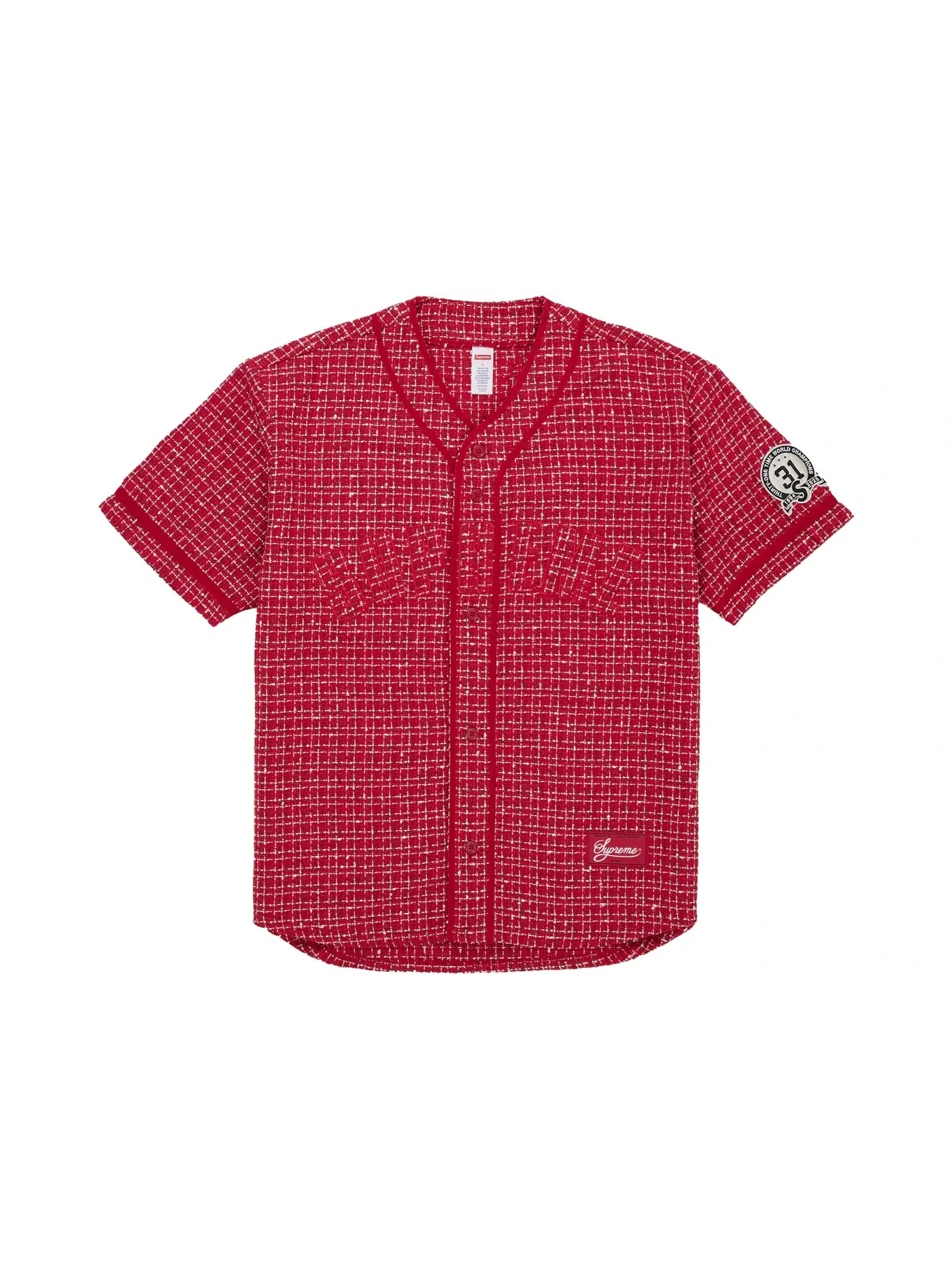 Мужская бейсбольная джерси из букле Jersey Supreme — изображение 1 из 1, красный
