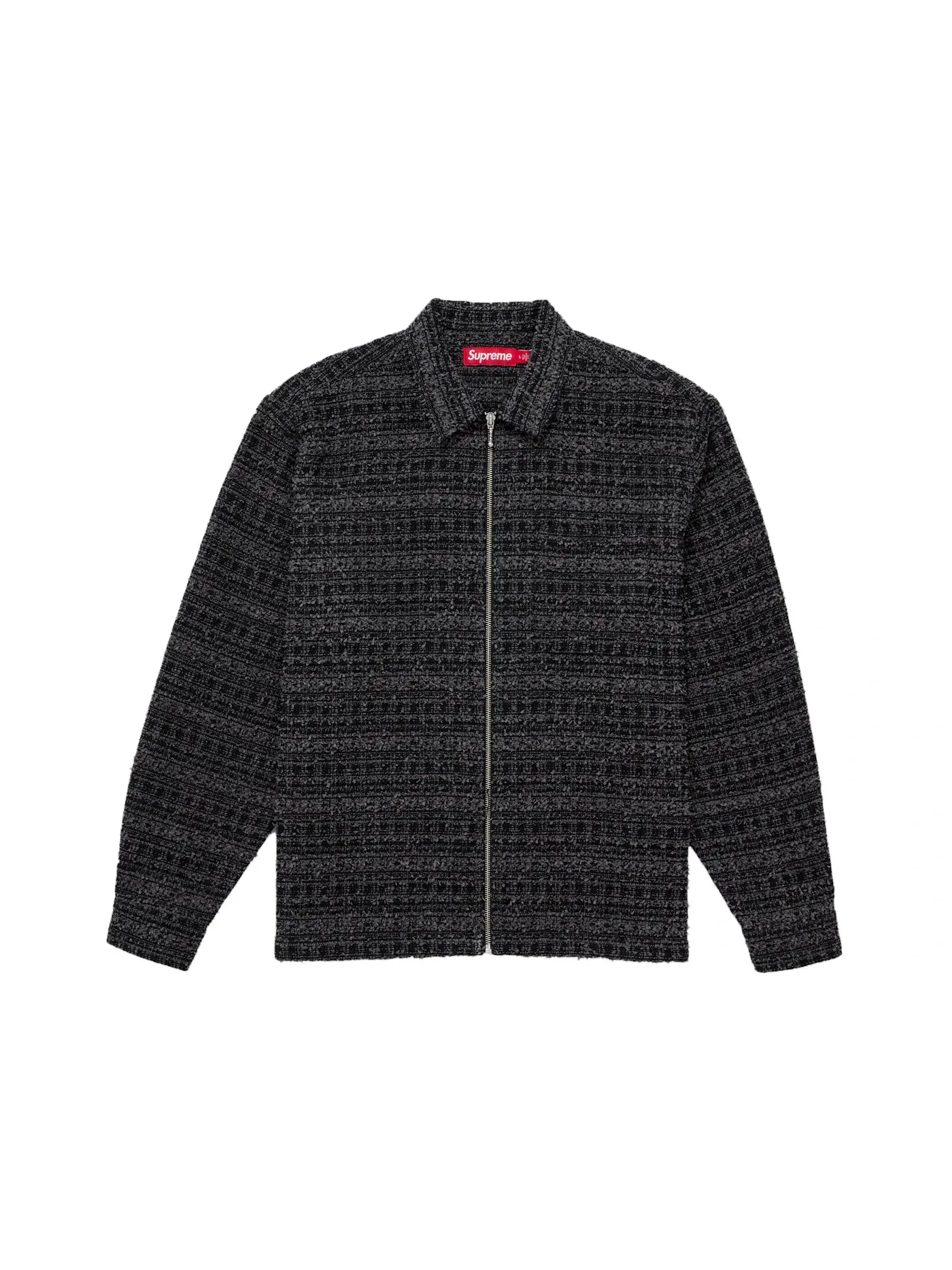 Мужская рубашка из букле Supreme Shirt (SS26) — изображение 1 из 1, черный