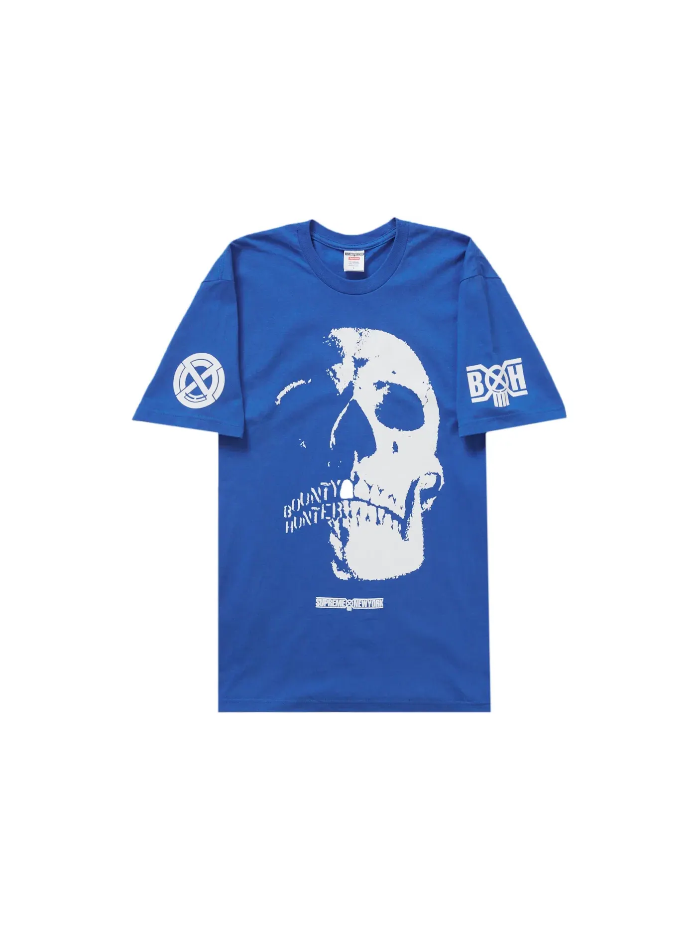 Мужская футболка с принтом Supreme Bounty Hunter Skulls Tee — изображение 1 из 2, синий