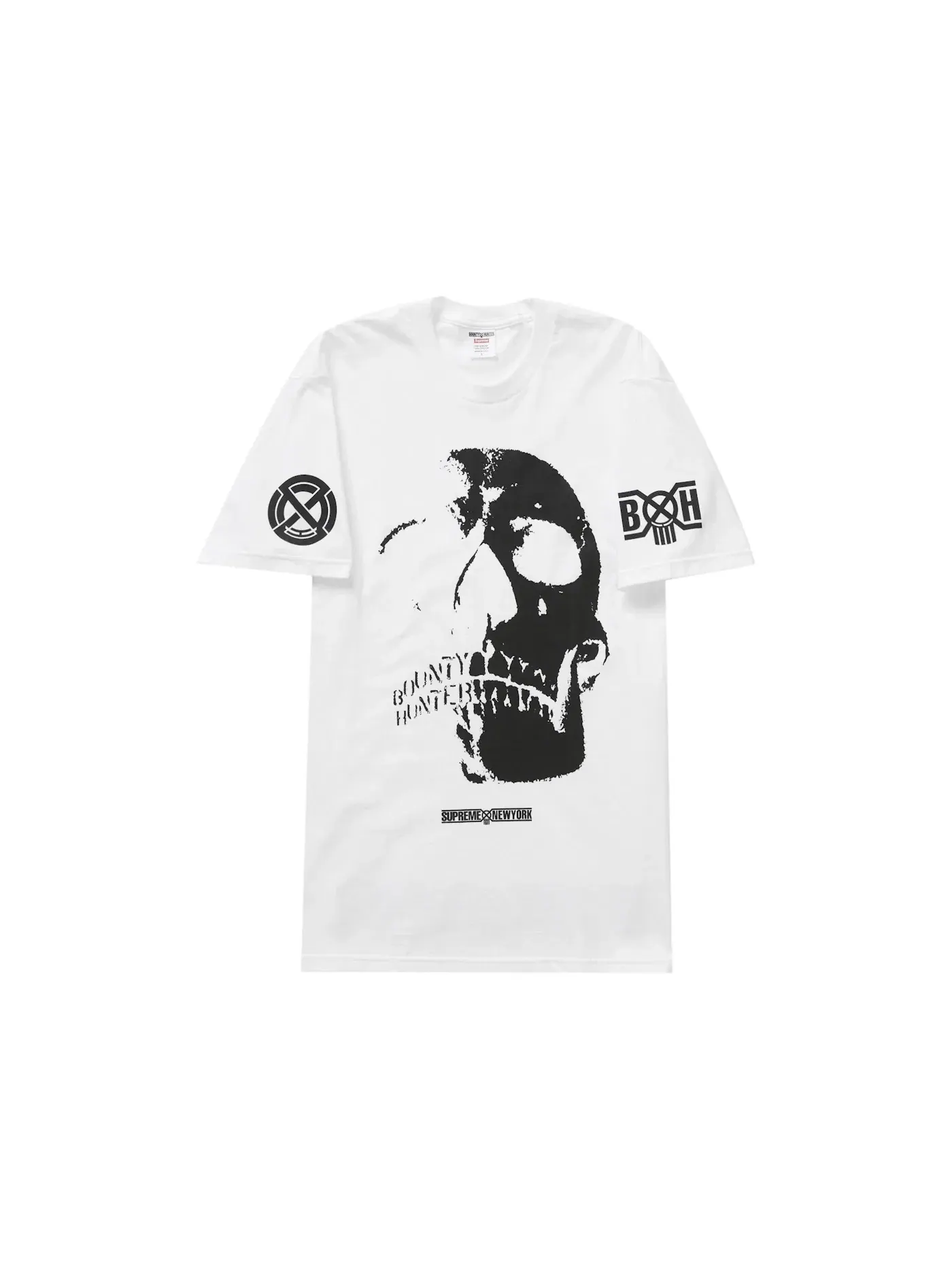 Мужская футболка с принтом Supreme Bounty Hunter Skulls Tee — изображение 1 из 2, белый