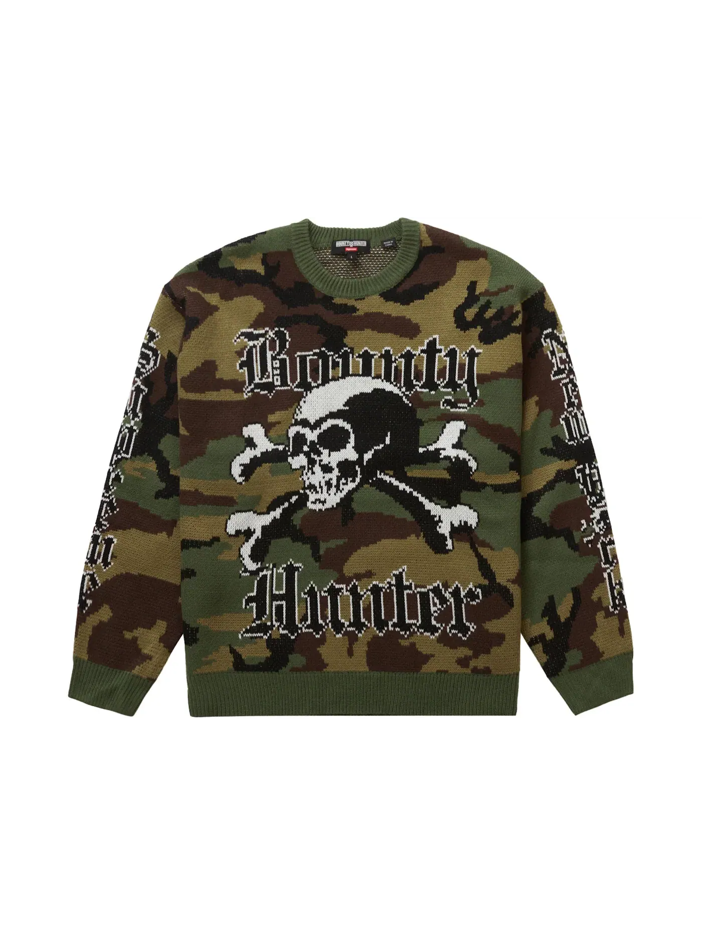 Мужской свитер с принтом Supreme Bounty Hunter Sweater Woodland Camo, Woodland Camo — изображение 1 из 2