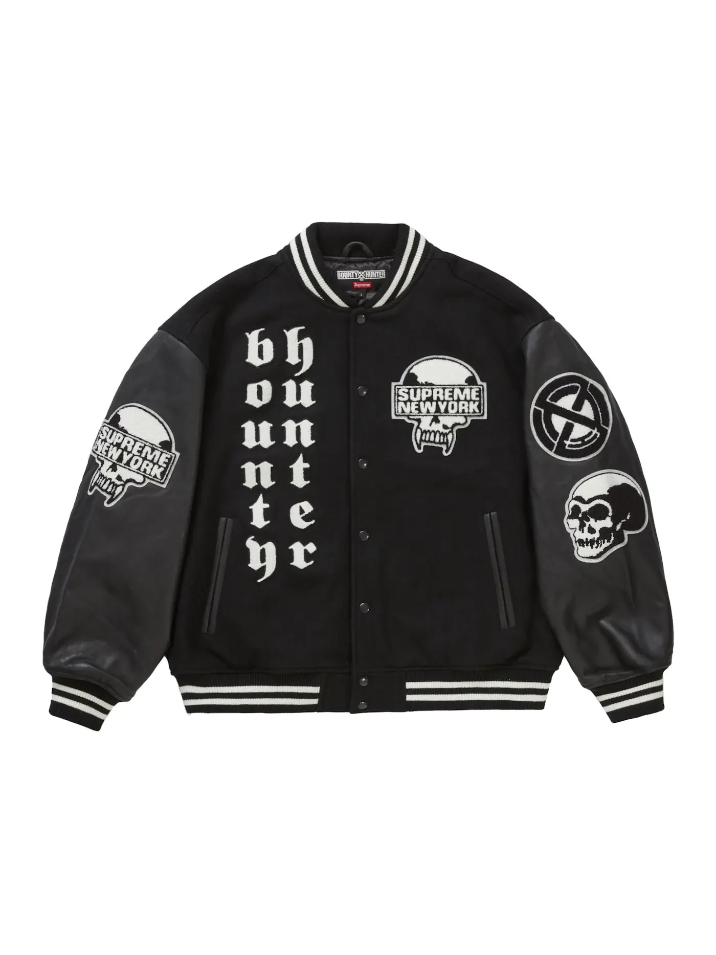 Мужская куртка-бомбер Bounty Hunter Varsity Supreme — изображение 1 из 3, черный