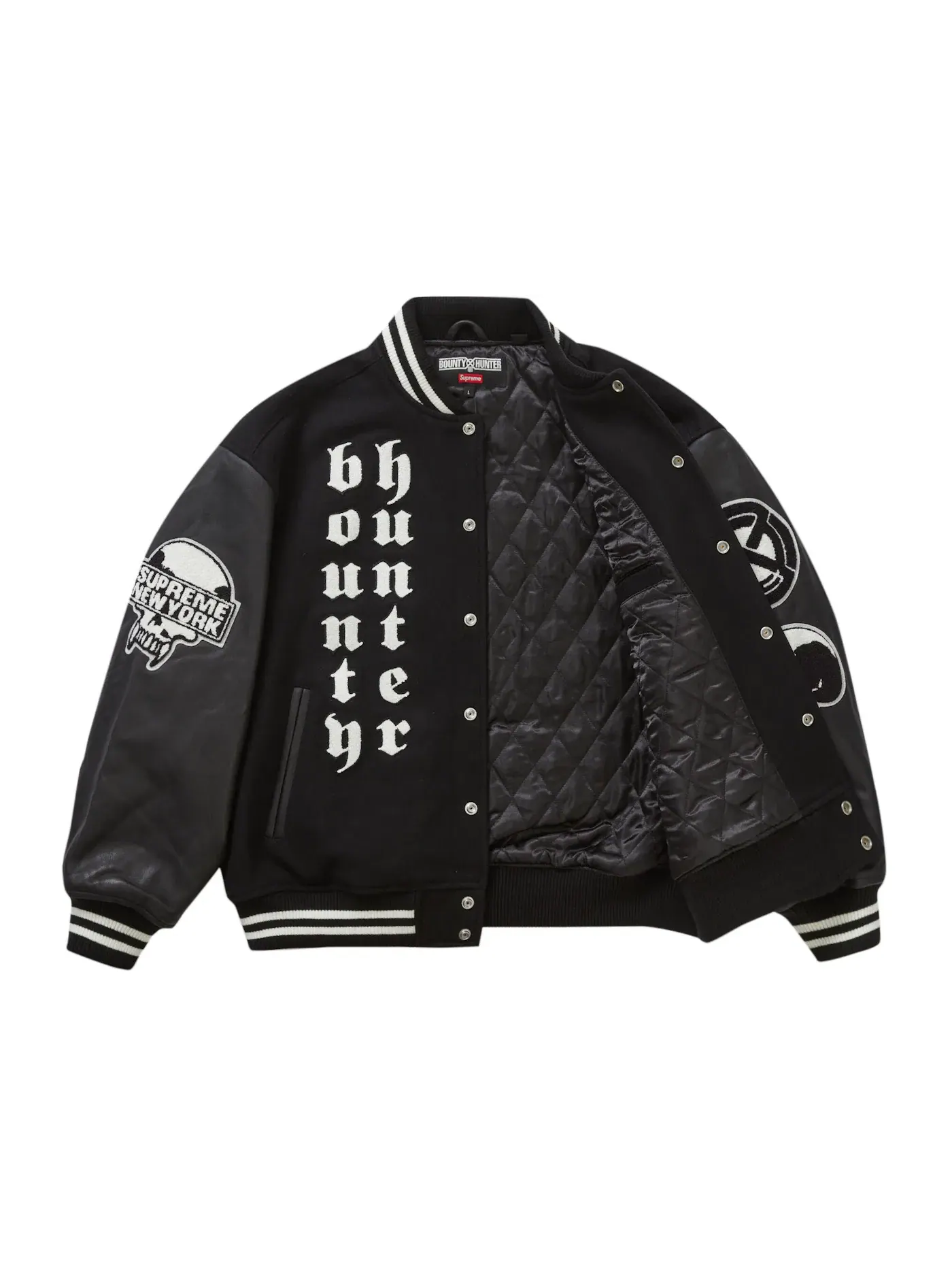 Мужская куртка-бомбер Bounty Hunter Varsity Supreme — изображение 2 из 3, черный