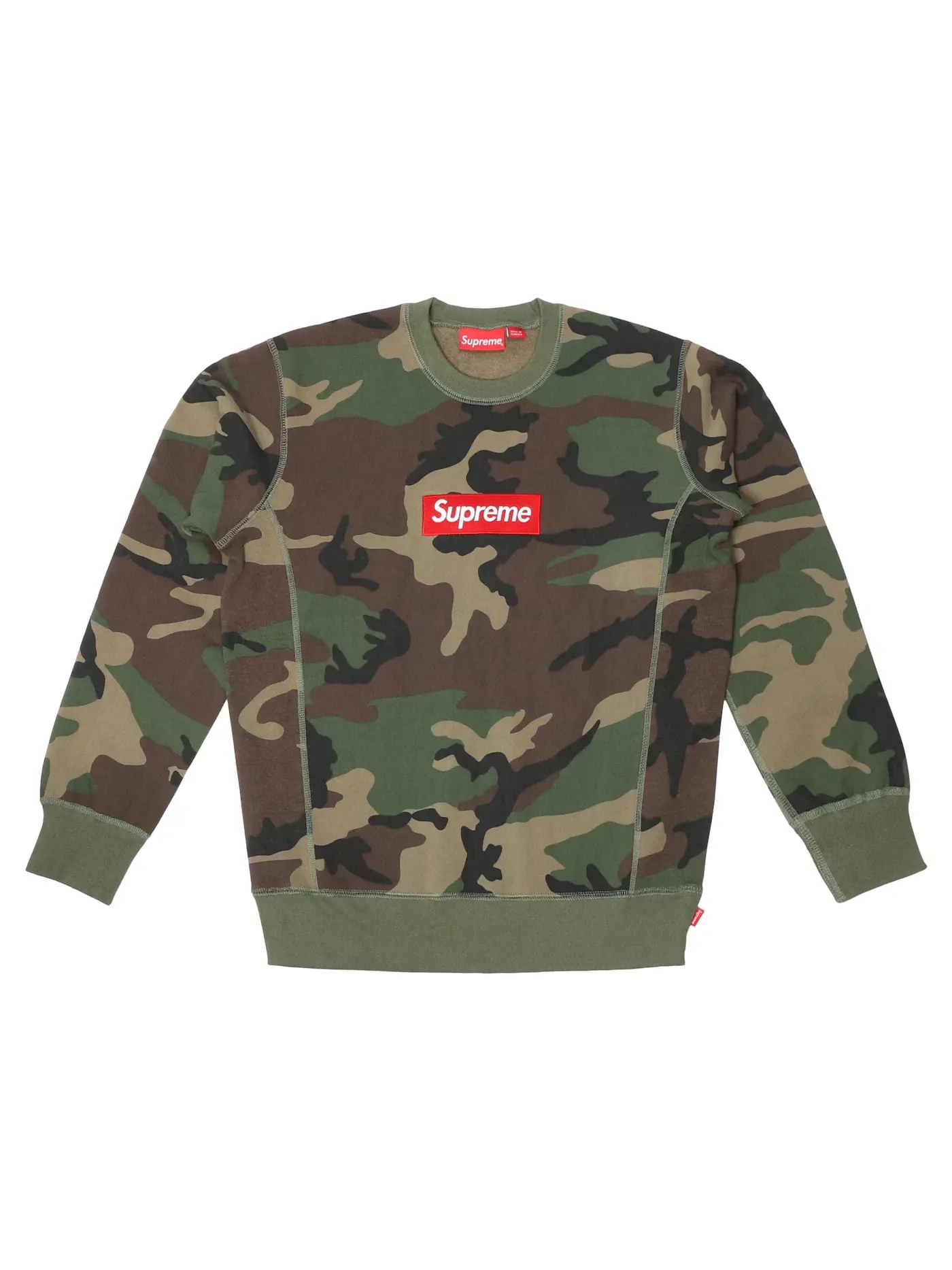 Мужской свитшот с принтом Supreme Crewneck (FW15) — изображение 1 из 1, камуфляж