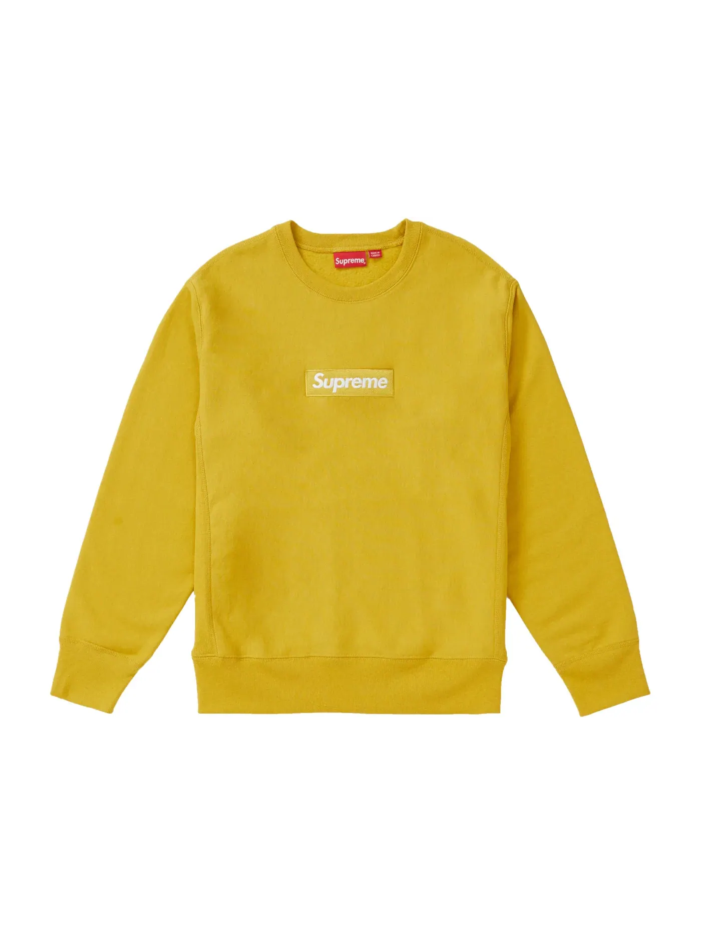 Мужской свитшот с принтом Supreme Mustard — изображение 1 из 1