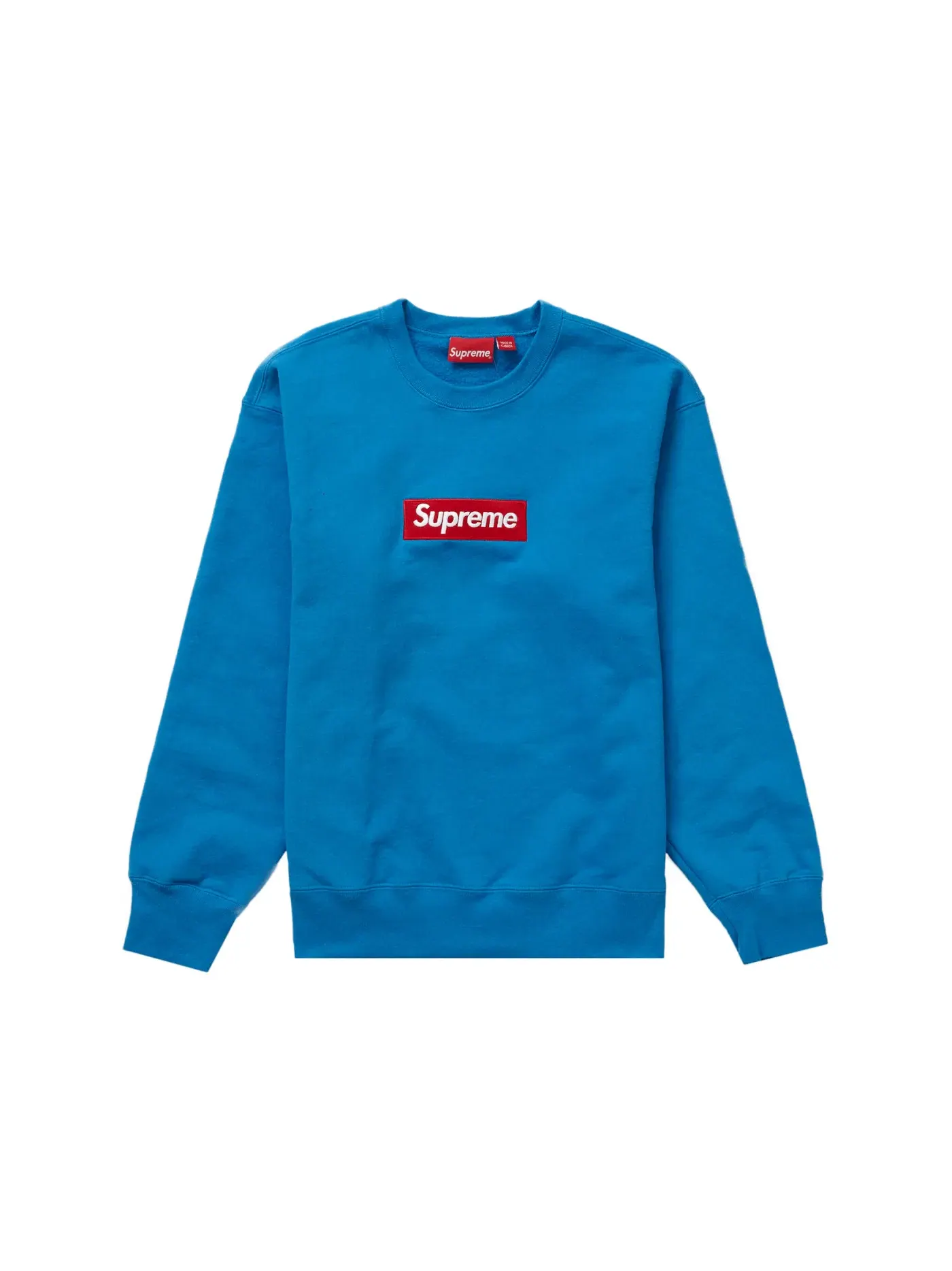 Мужской свитшот с принтом Crewneck (FW22) Supreme — изображение 1 из 1, синий