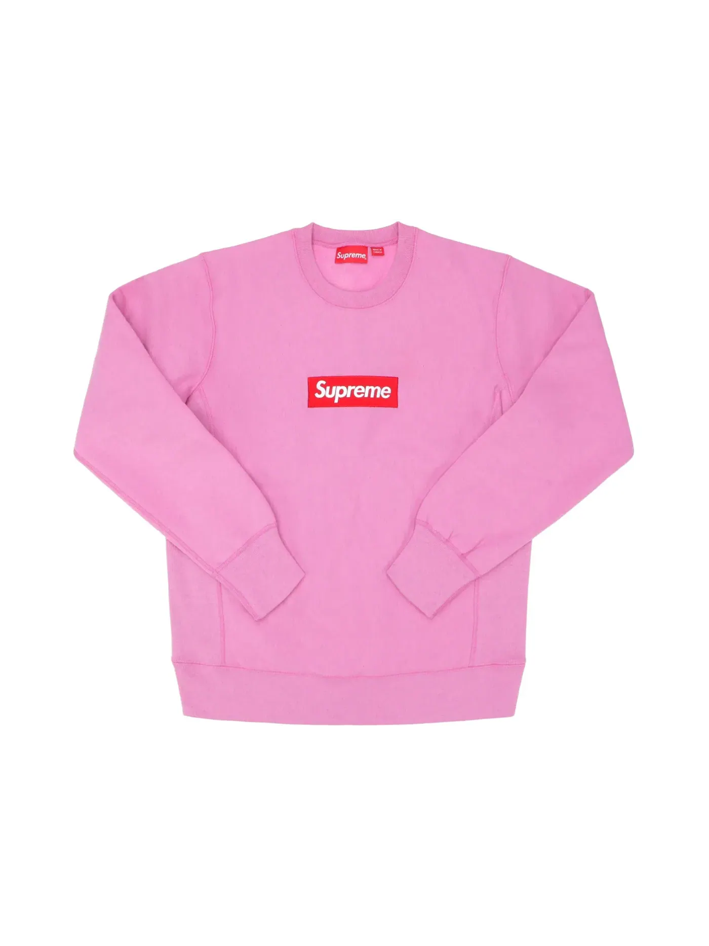 Мужской свитшот с длинным рукавом Crewneck (FW15) Supreme — изображение 1 из 1, розовый