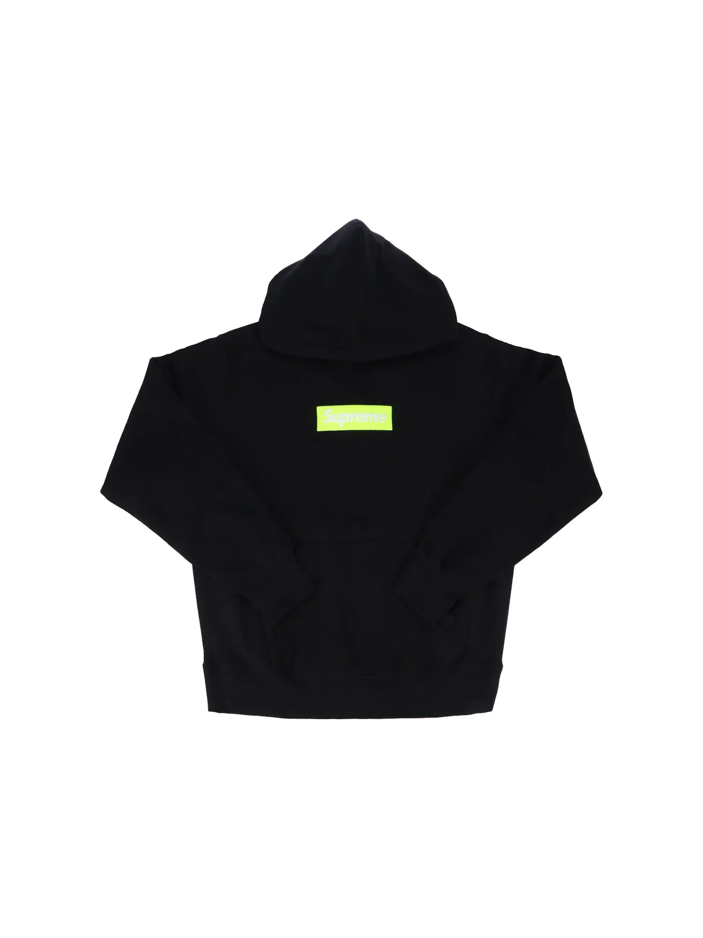 Мужская худи с принтом Supreme Box Logo Sweatshirt (FW17) — изображение 1 из 1, черный