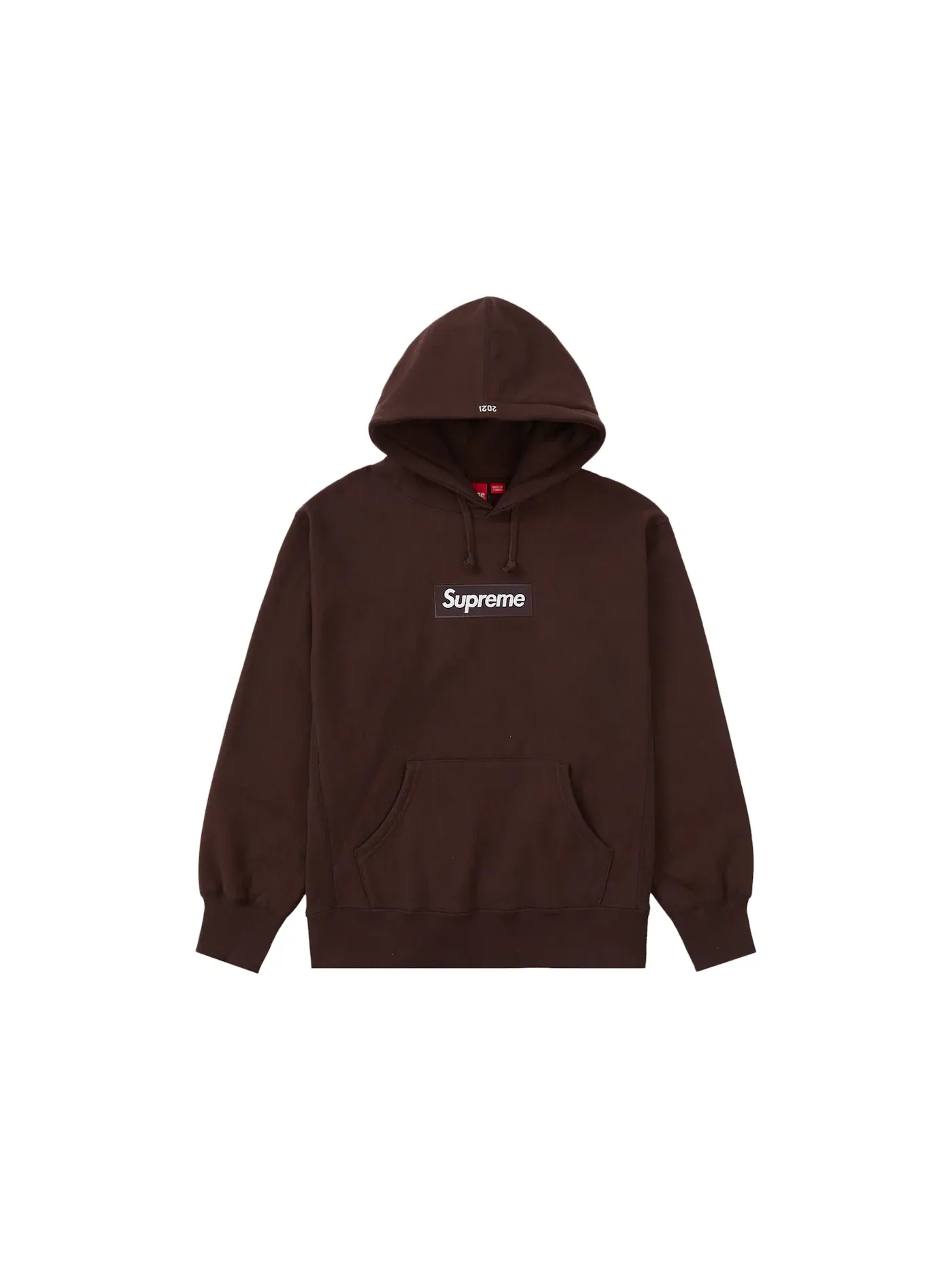 Мужская толстовка с капюшоном с принтом Supreme Dark Brown — изображение 1 из 1