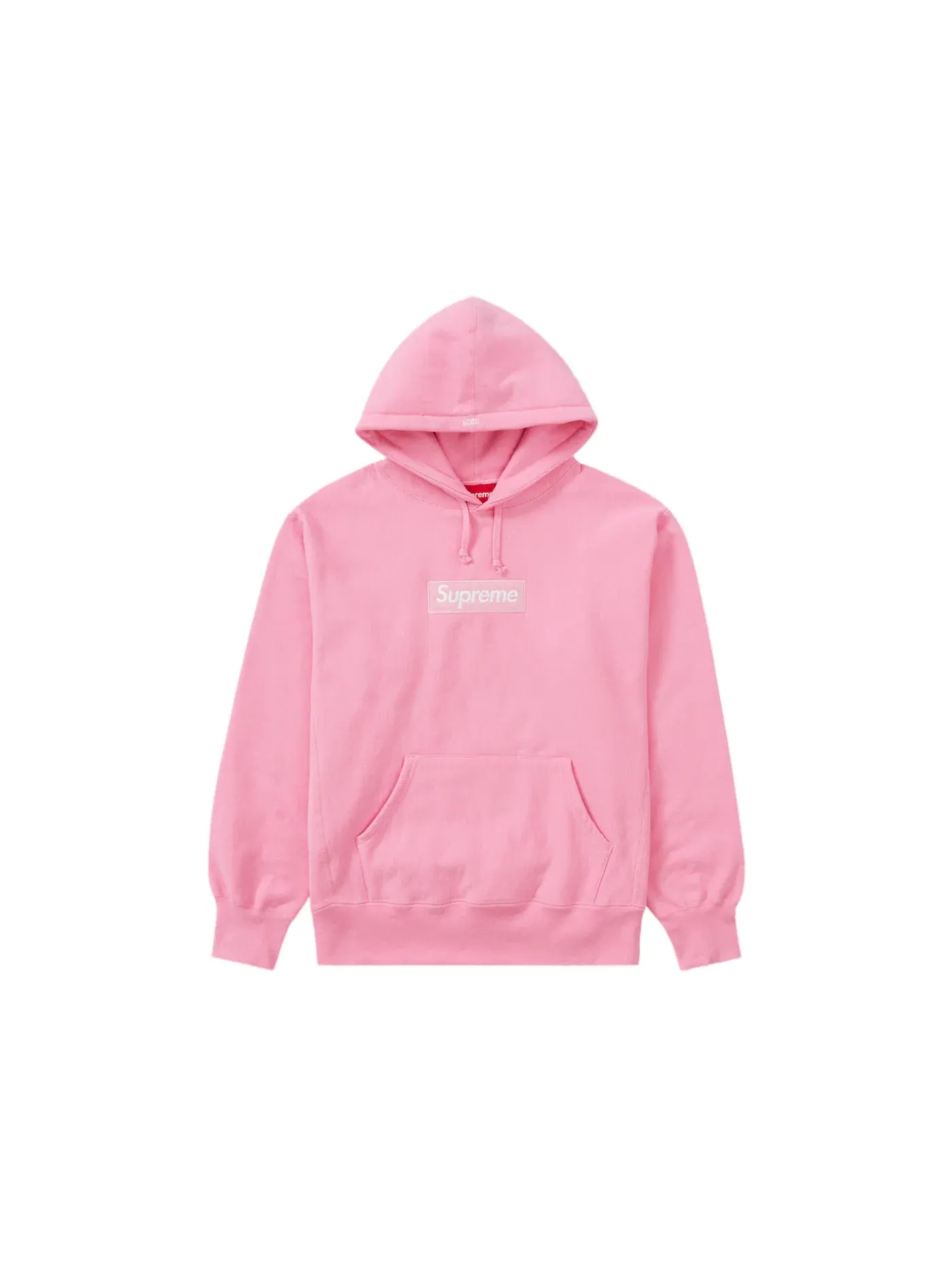 Мужской свитшот с капюшоном с принтом Box Logo Supreme — изображение 1 из 1, розовый
