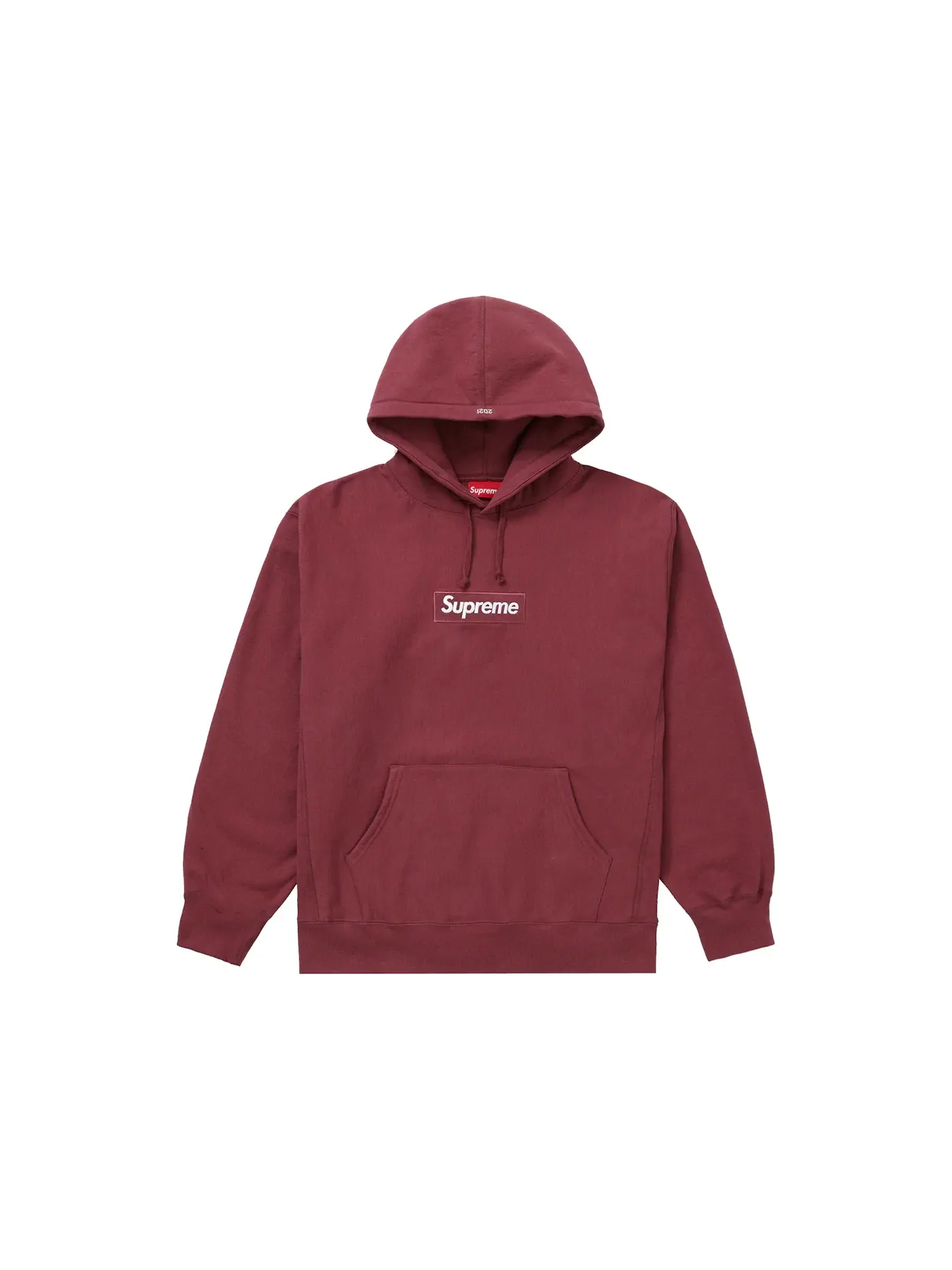 Мужская худи с вышитым логотипом Supreme Box Logo Plum — изображение 1 из 1