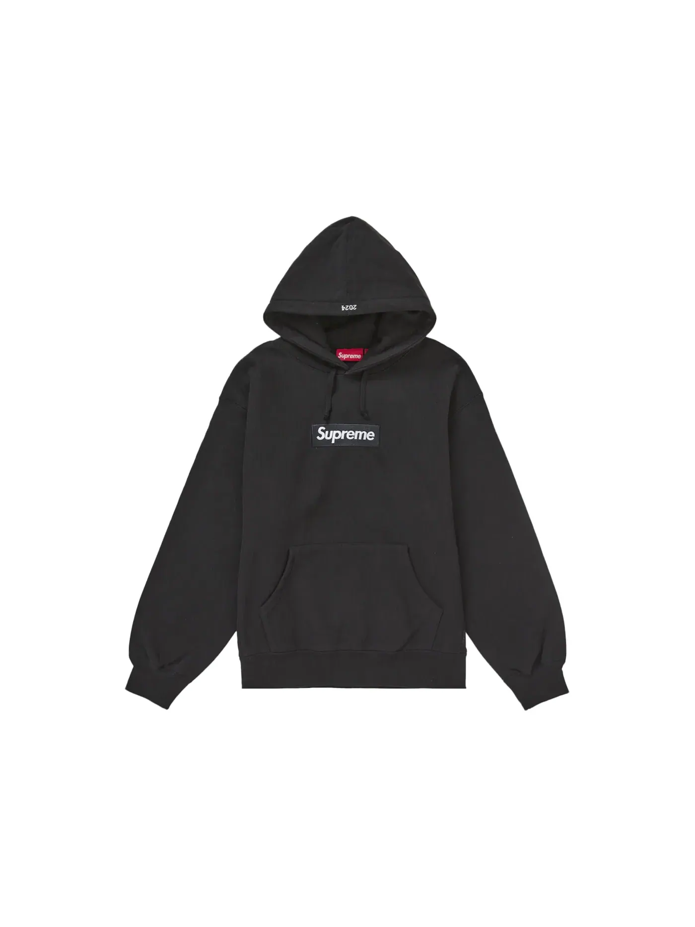 Мужская худи с вышитым логотипом Supreme Box Logo Supreme — изображение 1 из 2, черный