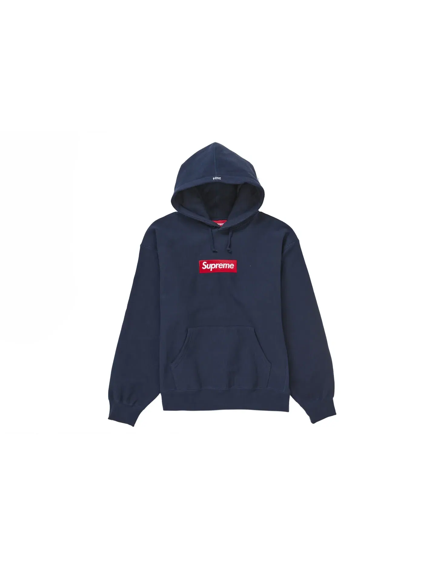 Мужской худи с принтом Supreme FW24 — изображение 1 из 2, темно-синий