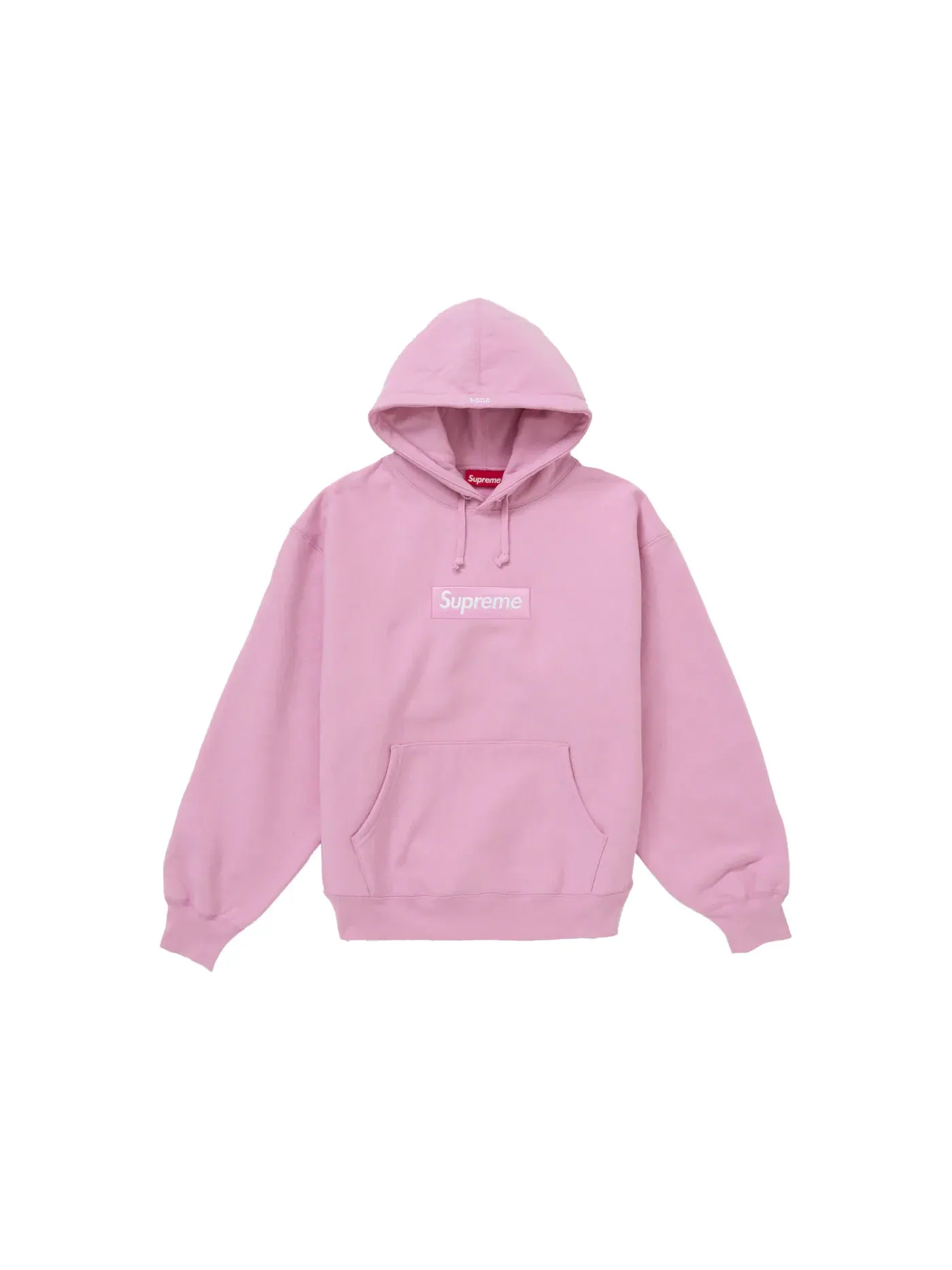 Мужской худи с принтом Supreme Box Logo — изображение 1 из 2, розовый