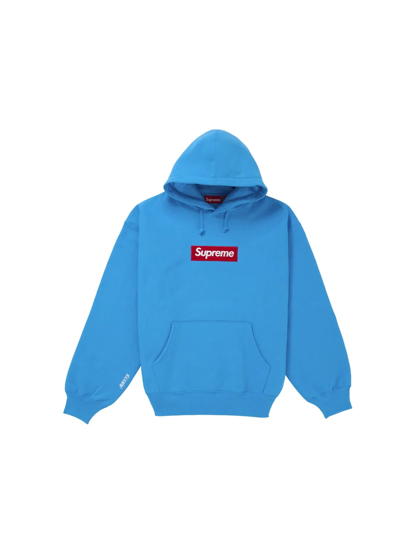 Мужской худи с принтом Box Logo Supreme, Sweatshirt (FW25) — изображение 1 из 1, голубой