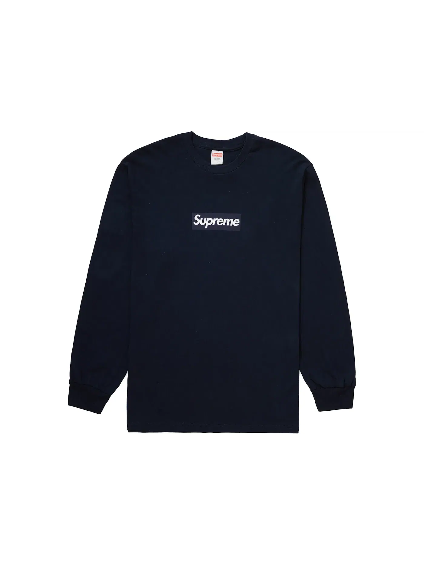 Мужская футболка с длинным рукавом Supreme L/S Tee — изображение 1 из 1, темно-синий