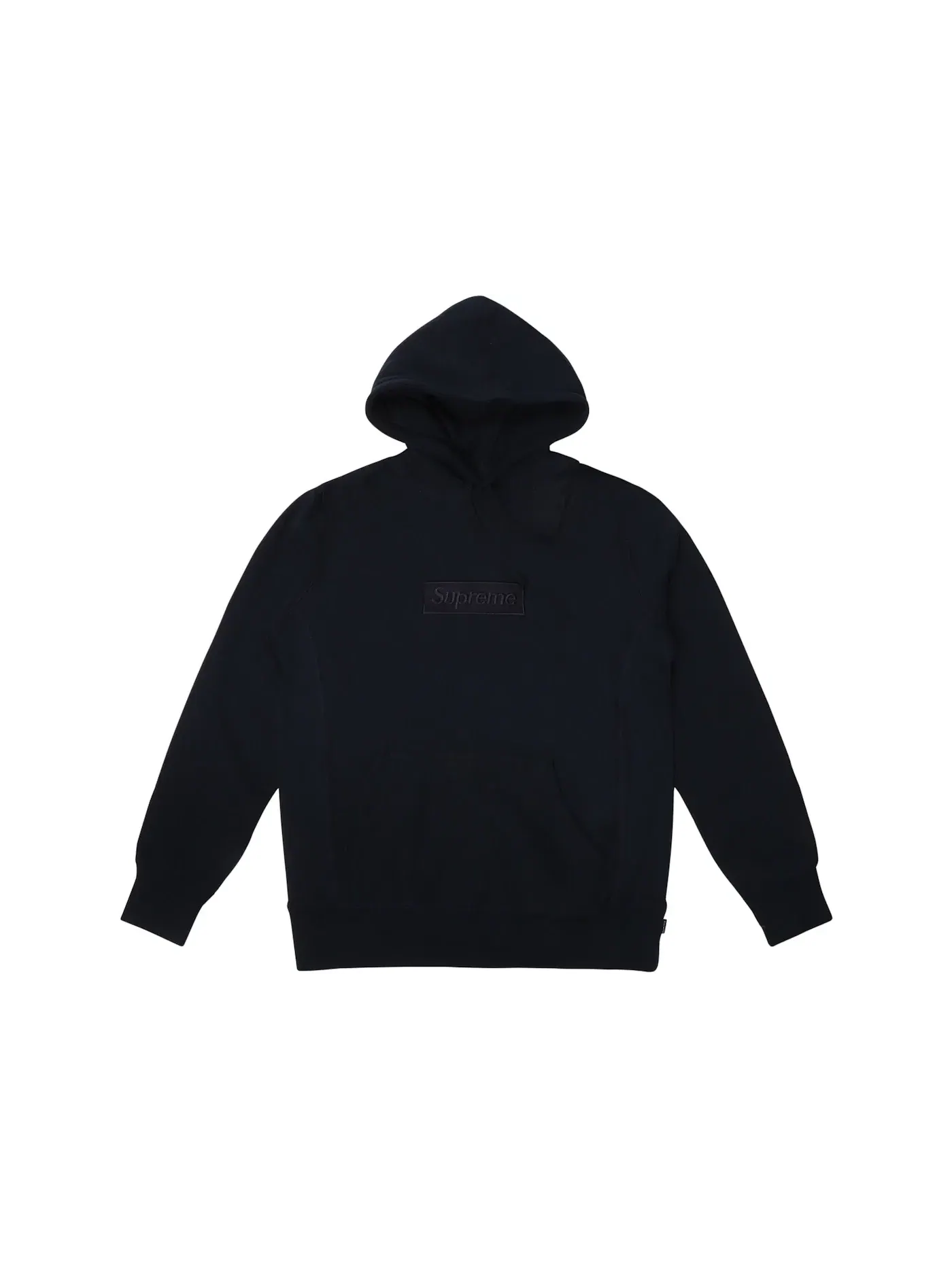 Мужской пуловер с капюшоном Box Logo Supreme — изображение 1 из 1, темно-синий