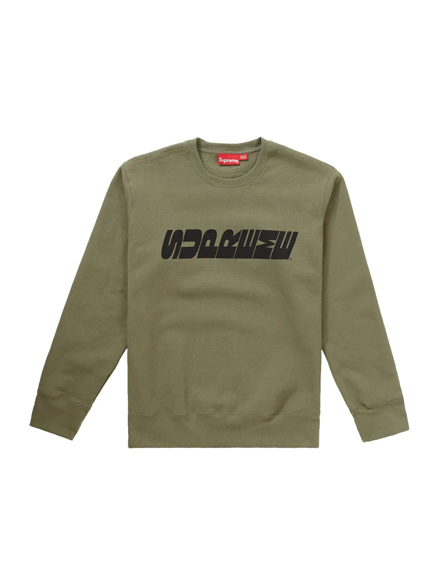 Мужской свитшот Supreme Crewneck — изображение 1 из 1, светлый оливковый