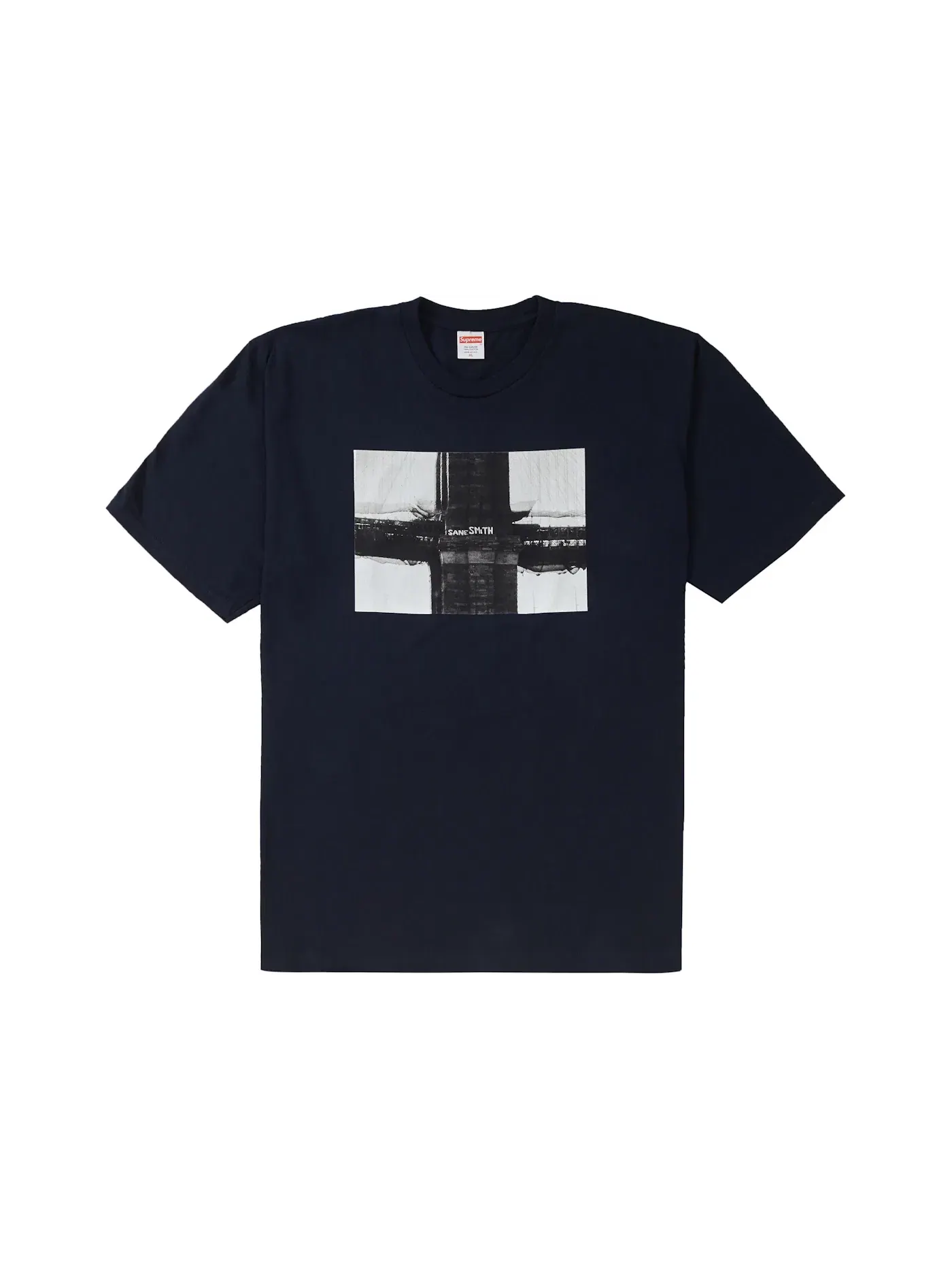 Мужская футболка с принтом Supreme Tee — изображение 1 из 2, темно-синий