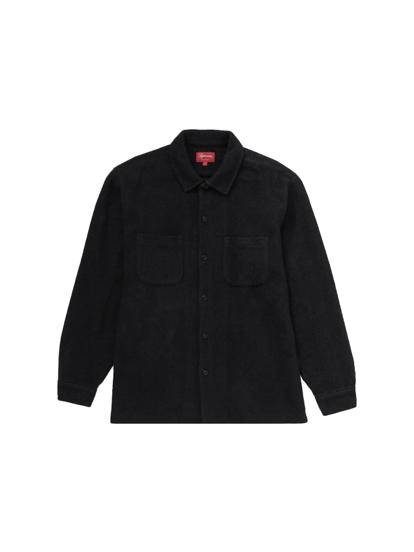 Мужская рубашка из фланели с начесом Supreme Shirt — изображение 1 из 1, черный
