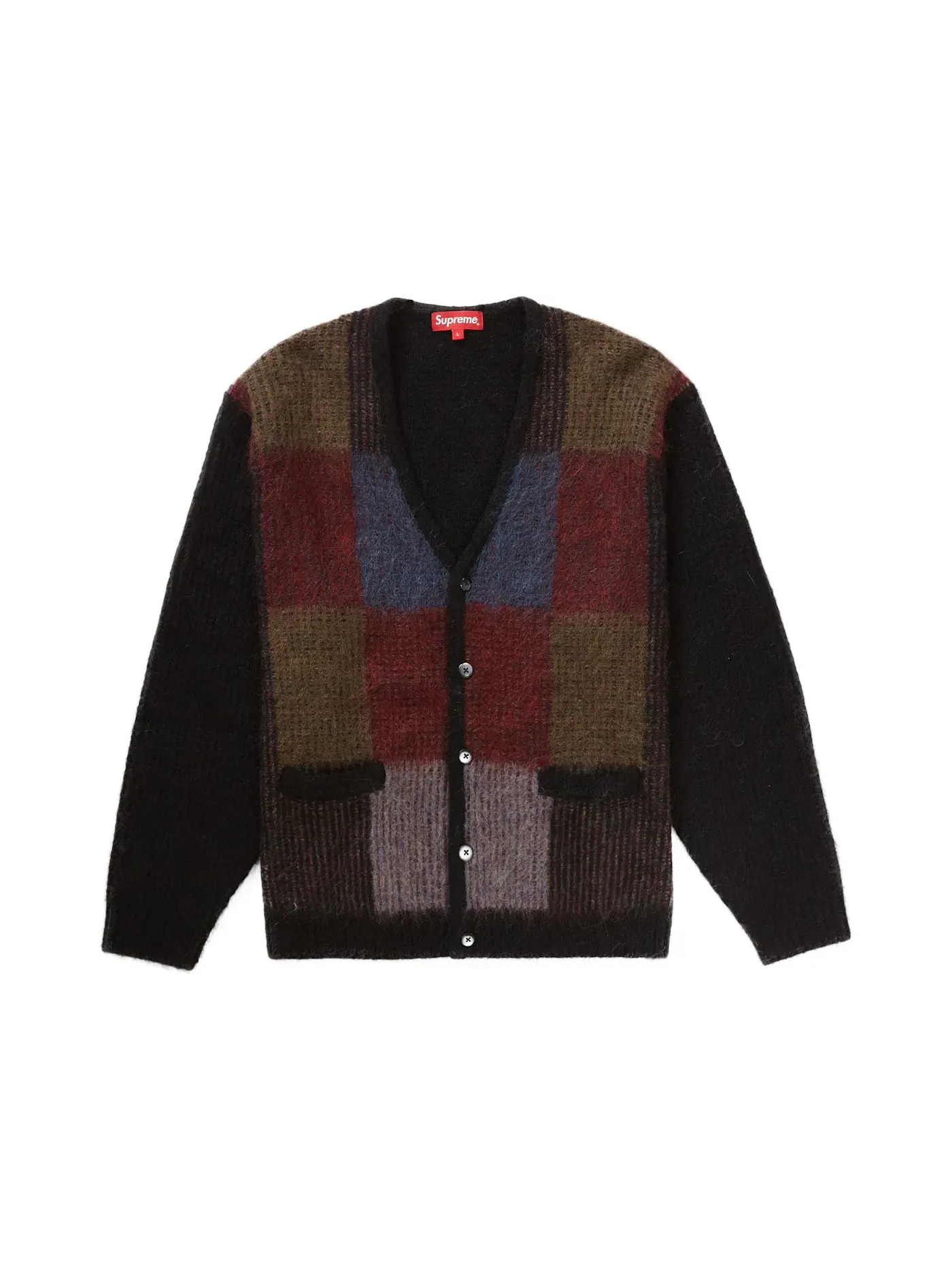 Мужской кардиган с принтом Cardigan Supreme — изображение 1 из 1, черный