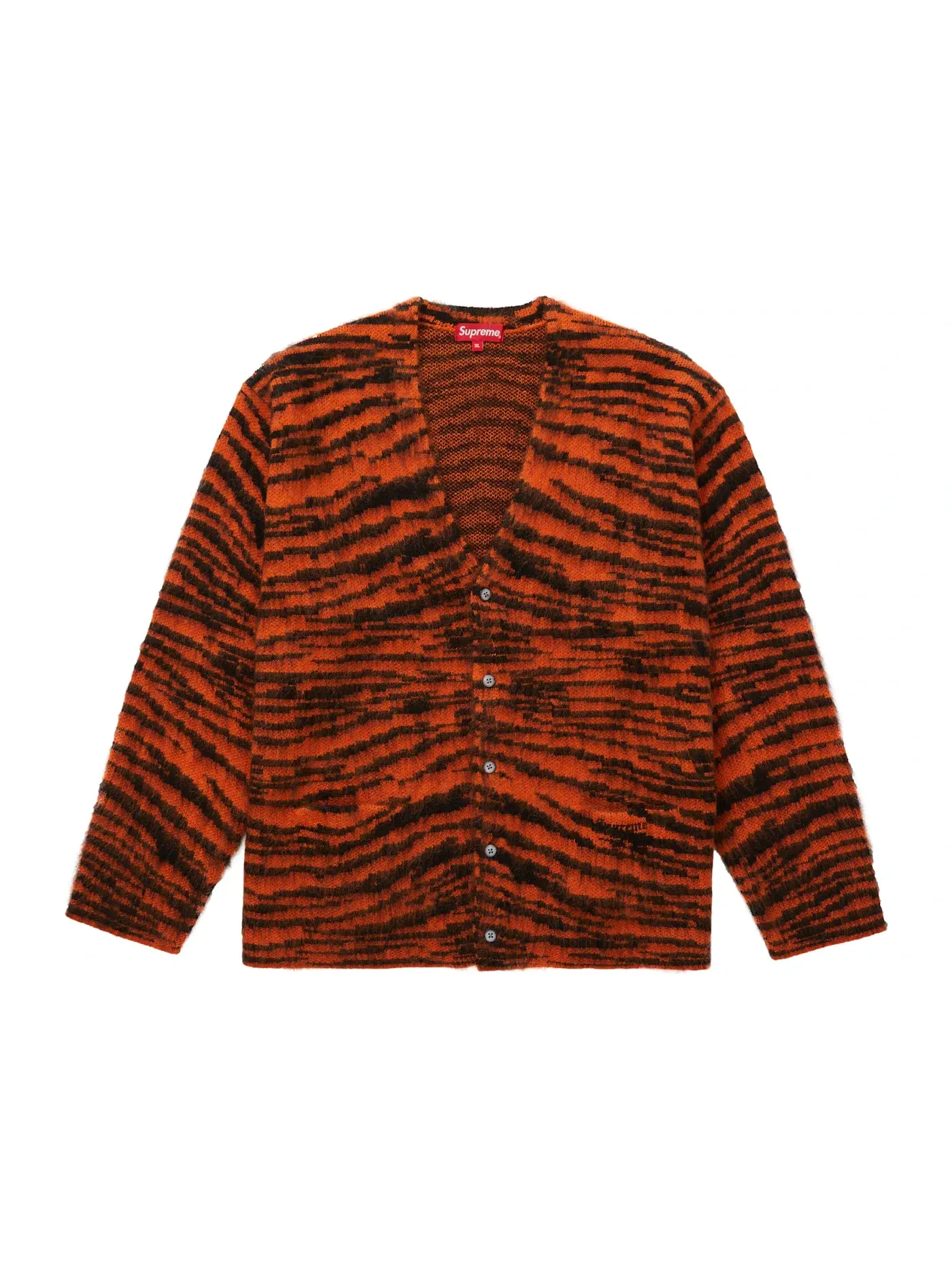 Мужской кардиган с ворсом Tiger Stripe Supreme, Tiger Stripe — изображение 1 из 1