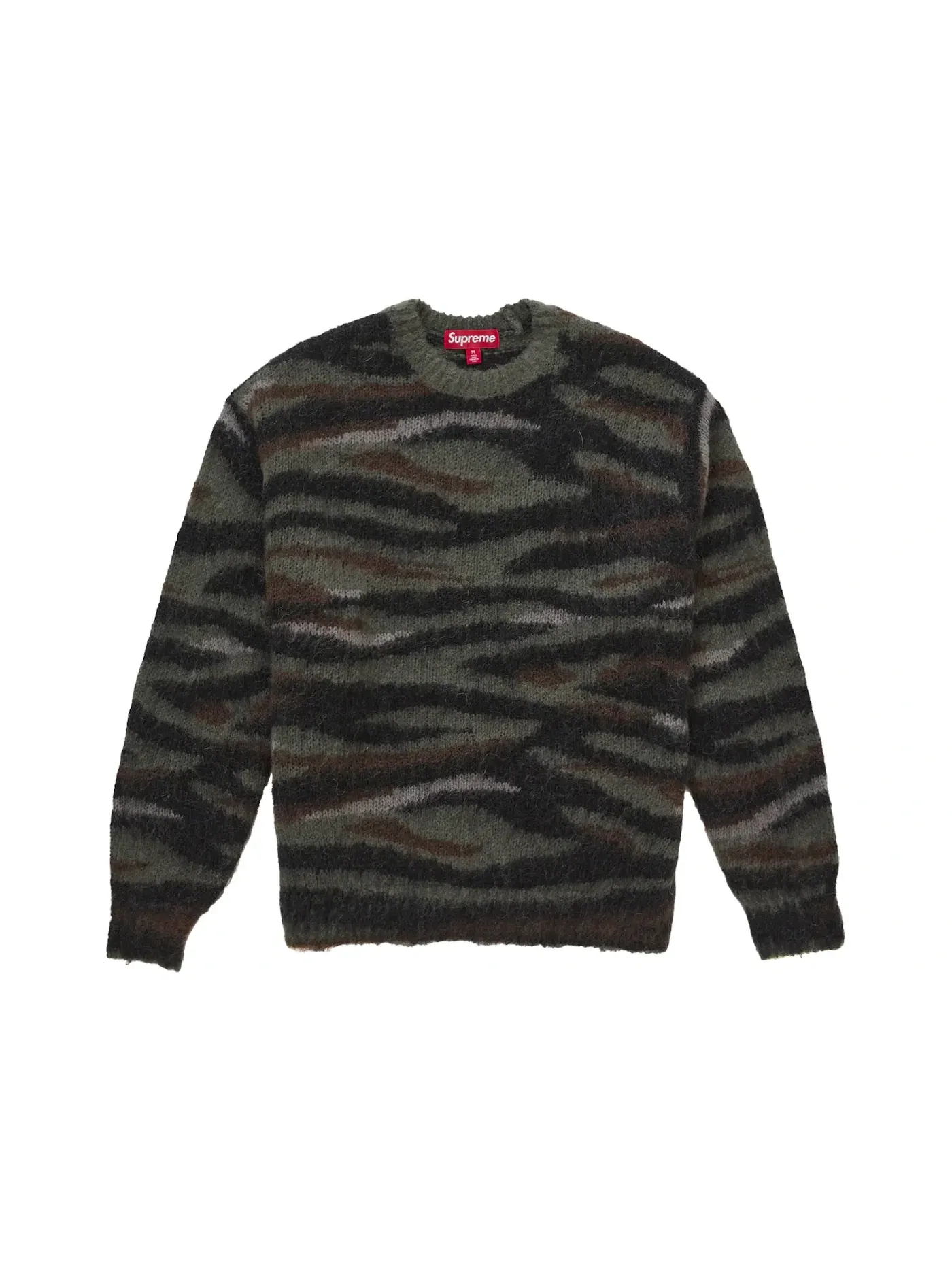Мужской свитер из мохера с принтом Tiger Camo Supreme — изображение 1 из 1, мульти