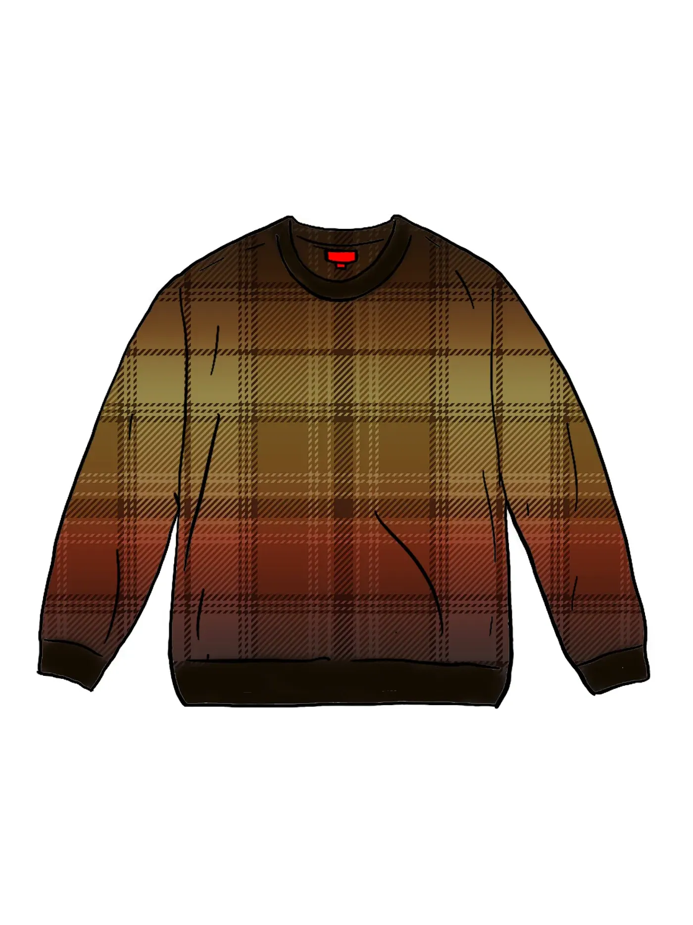 Мужской свитшот с принтом Supreme — изображение 1 из 1, черный