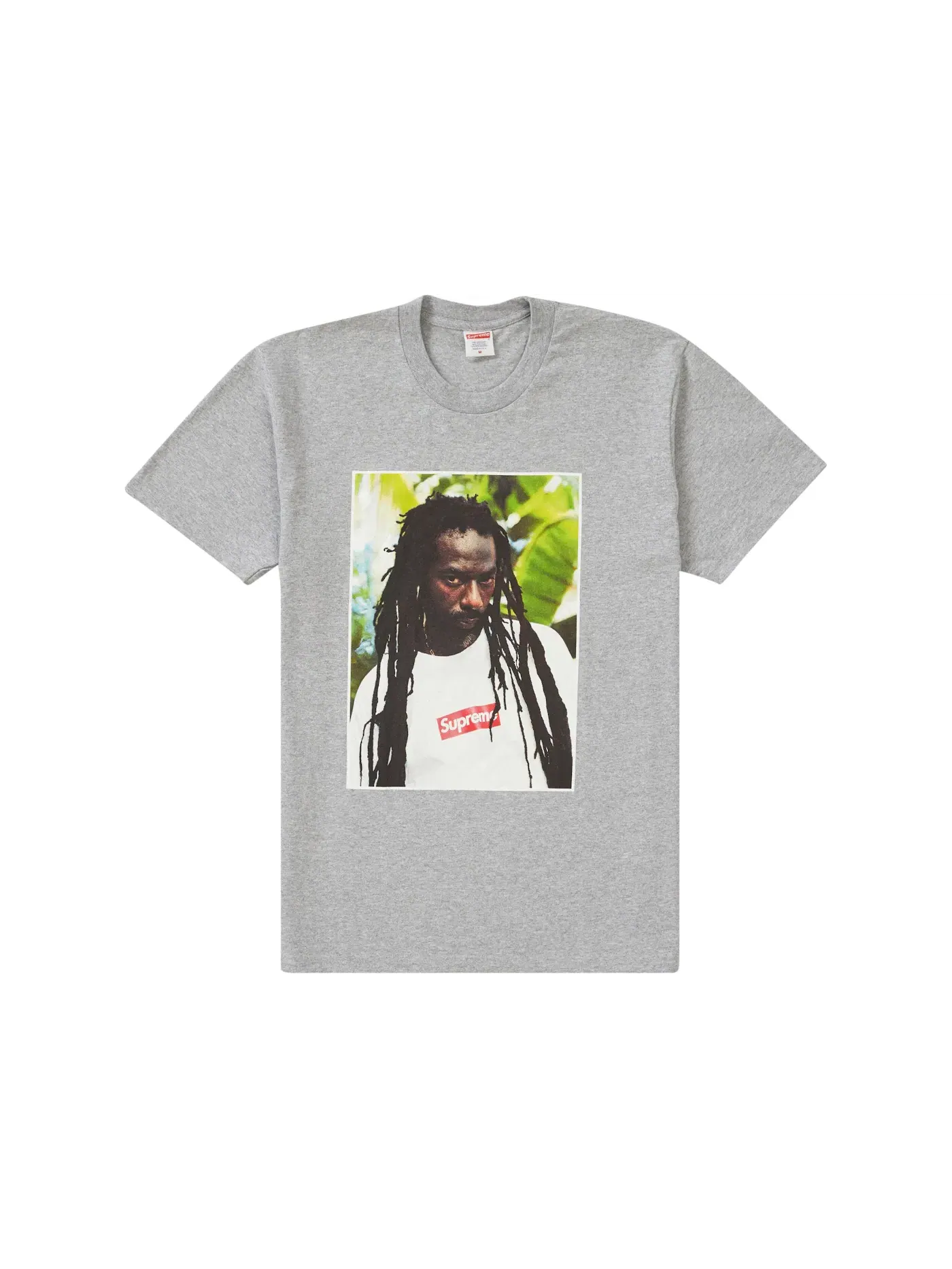 Мужская футболка с принтом Supreme Tee — изображение 1 из 2, серый