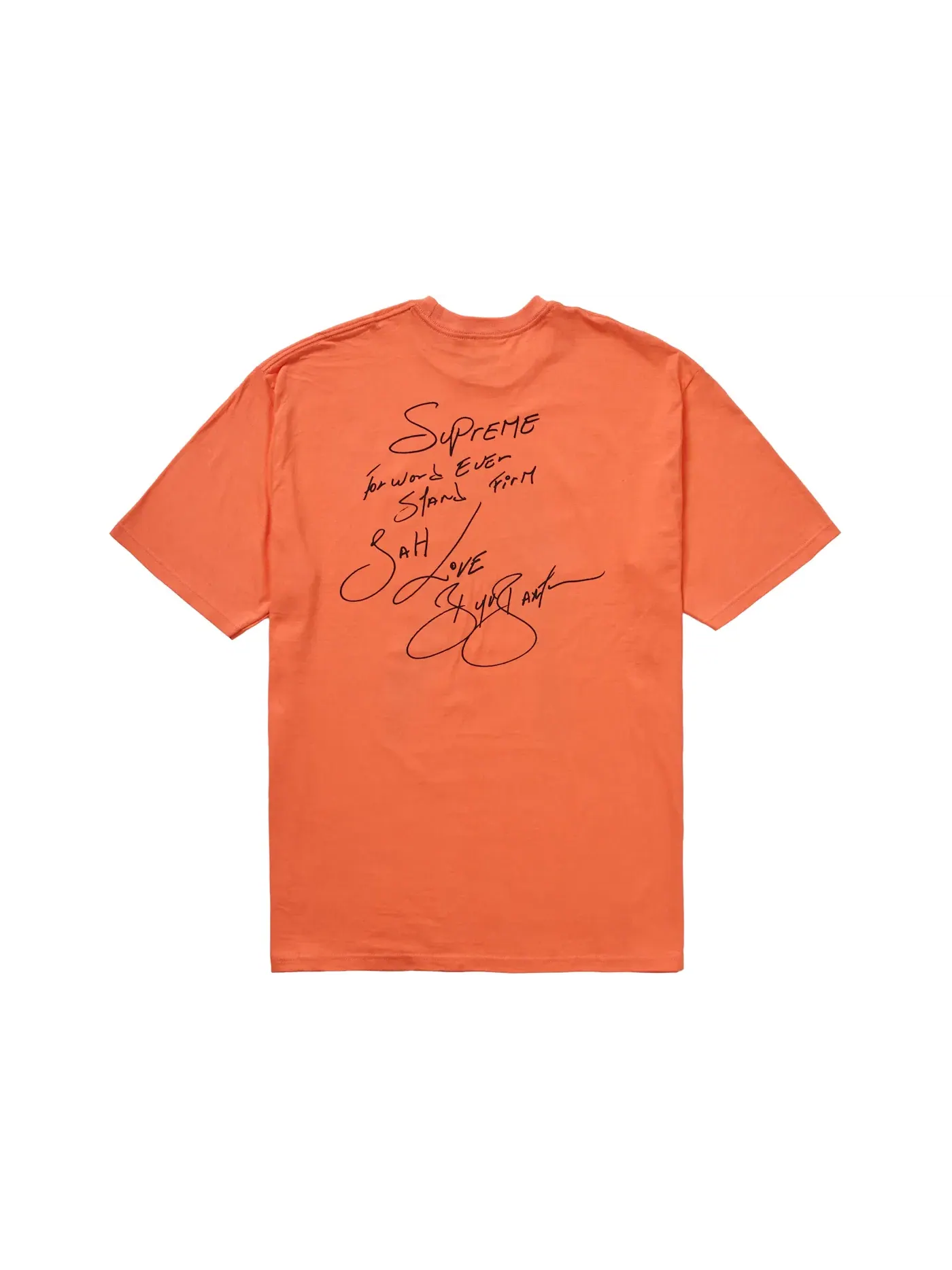 Мужская футболка с принтом Buju Banton Tee Supreme — изображение 2 из 2, неоновый оранжевый