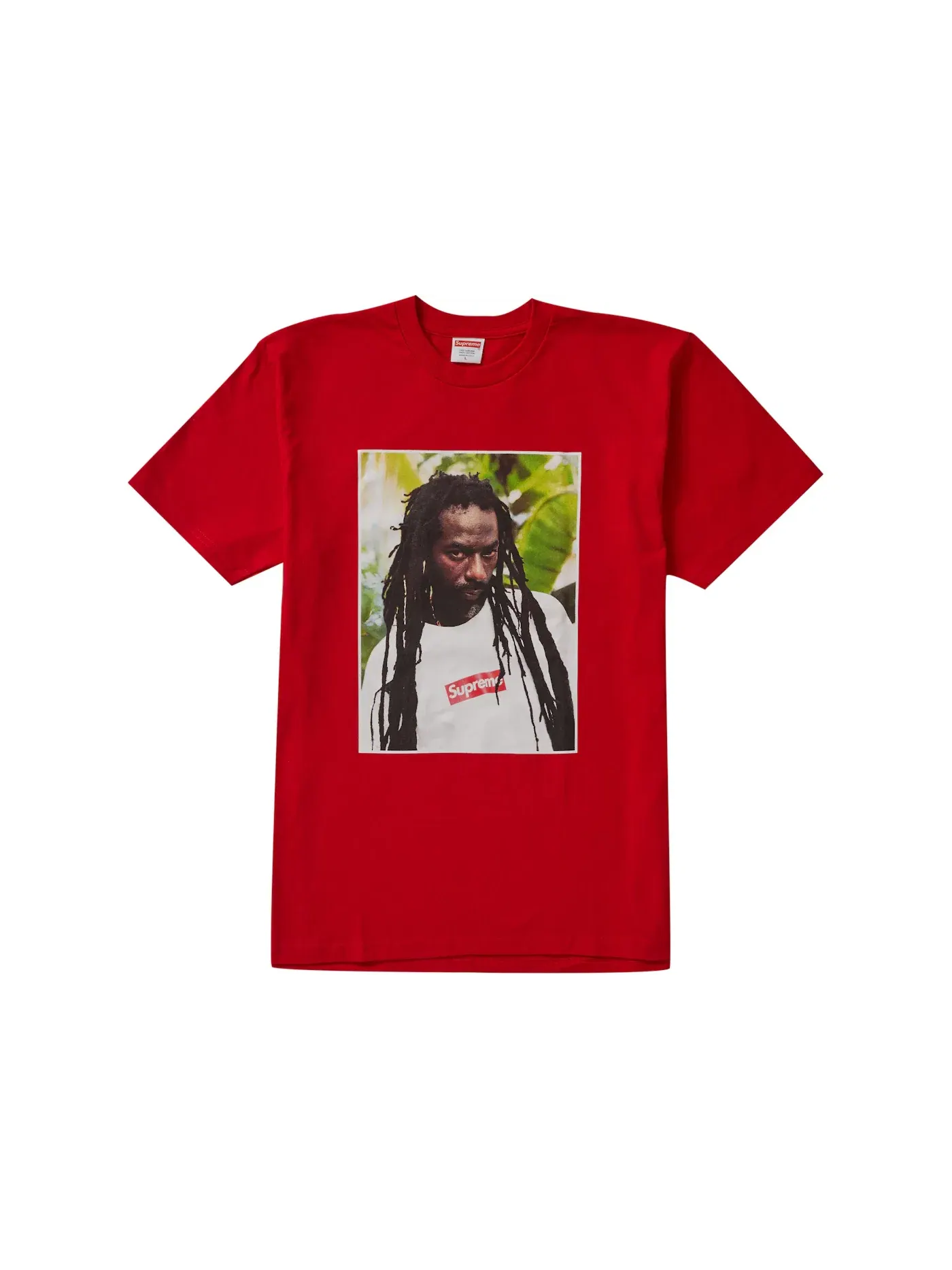 Мужская футболка с принтом Supreme Tee — изображение 1 из 2, красный