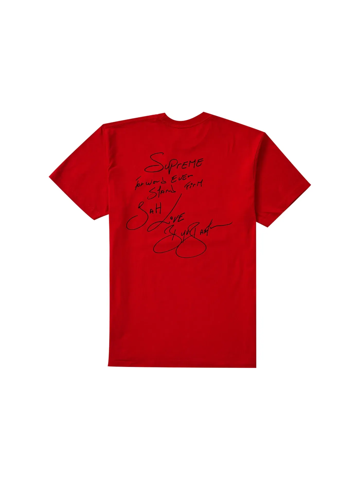 Мужская футболка с принтом Supreme Tee — изображение 2 из 2, красный