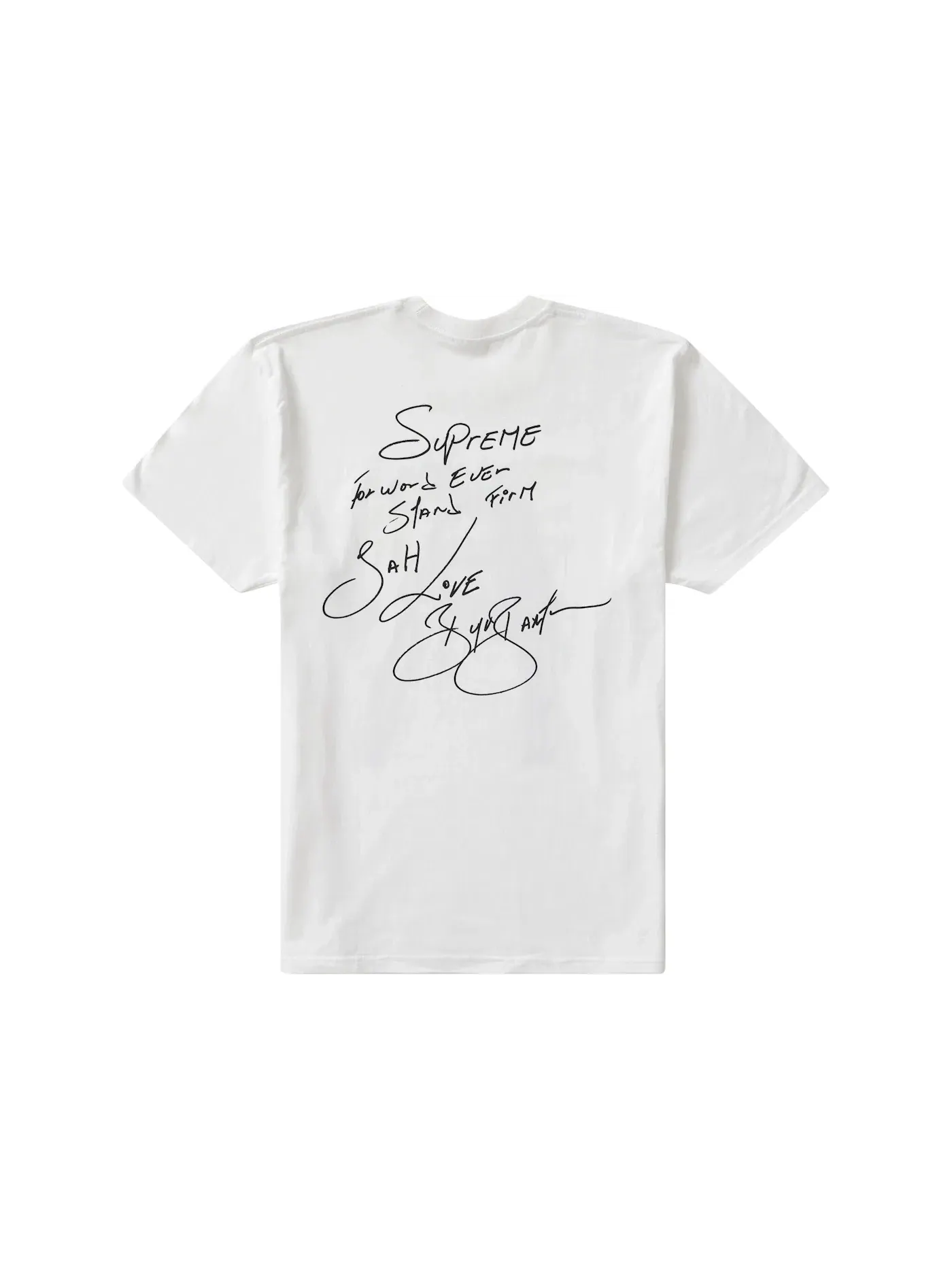 Мужская футболка с принтом Supreme Buju Banton Tee — изображение 2 из 2, белый