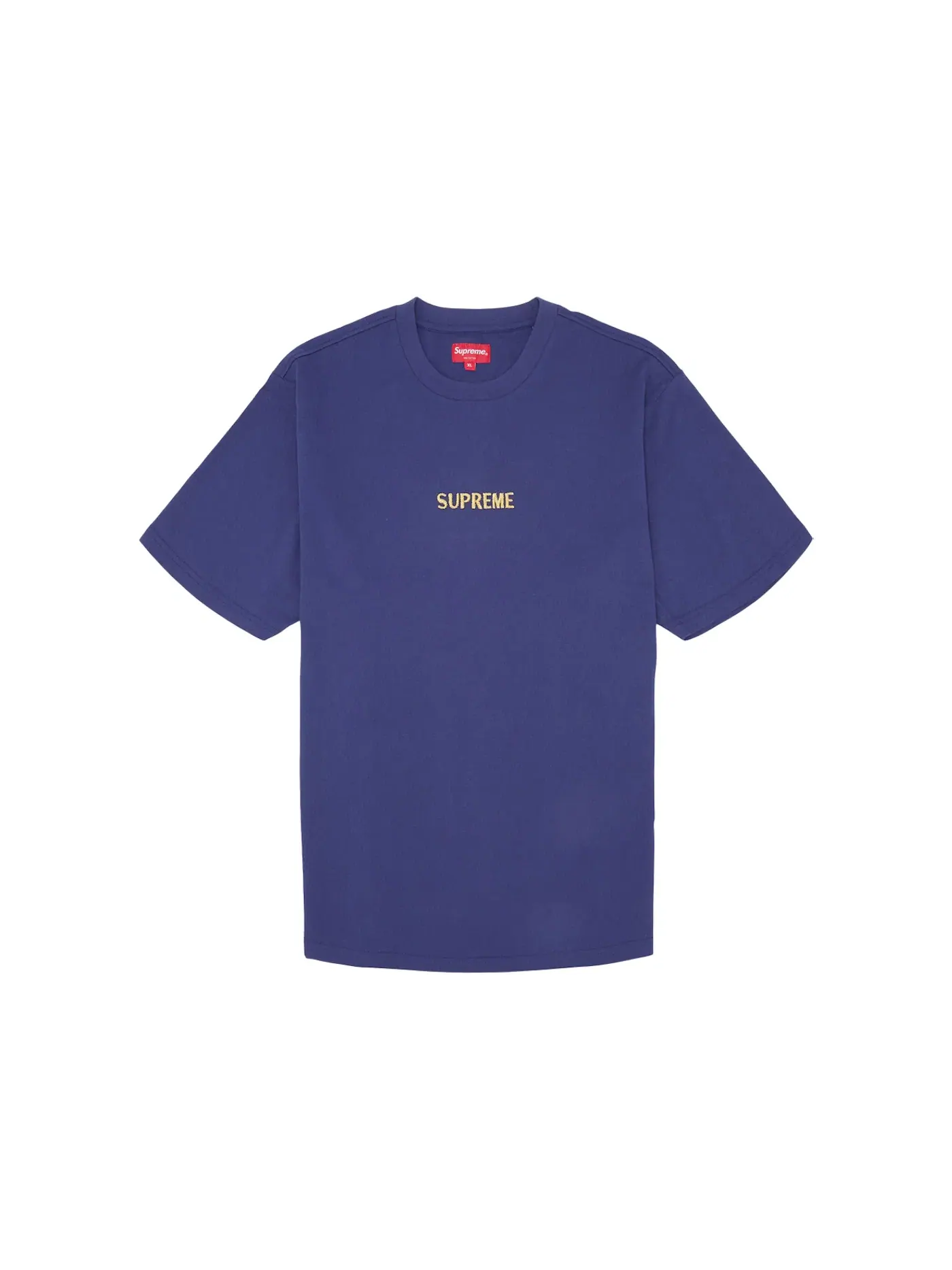 Мужская футболка с принтом Supreme S/S Top — изображение 1 из 1, темно-синий