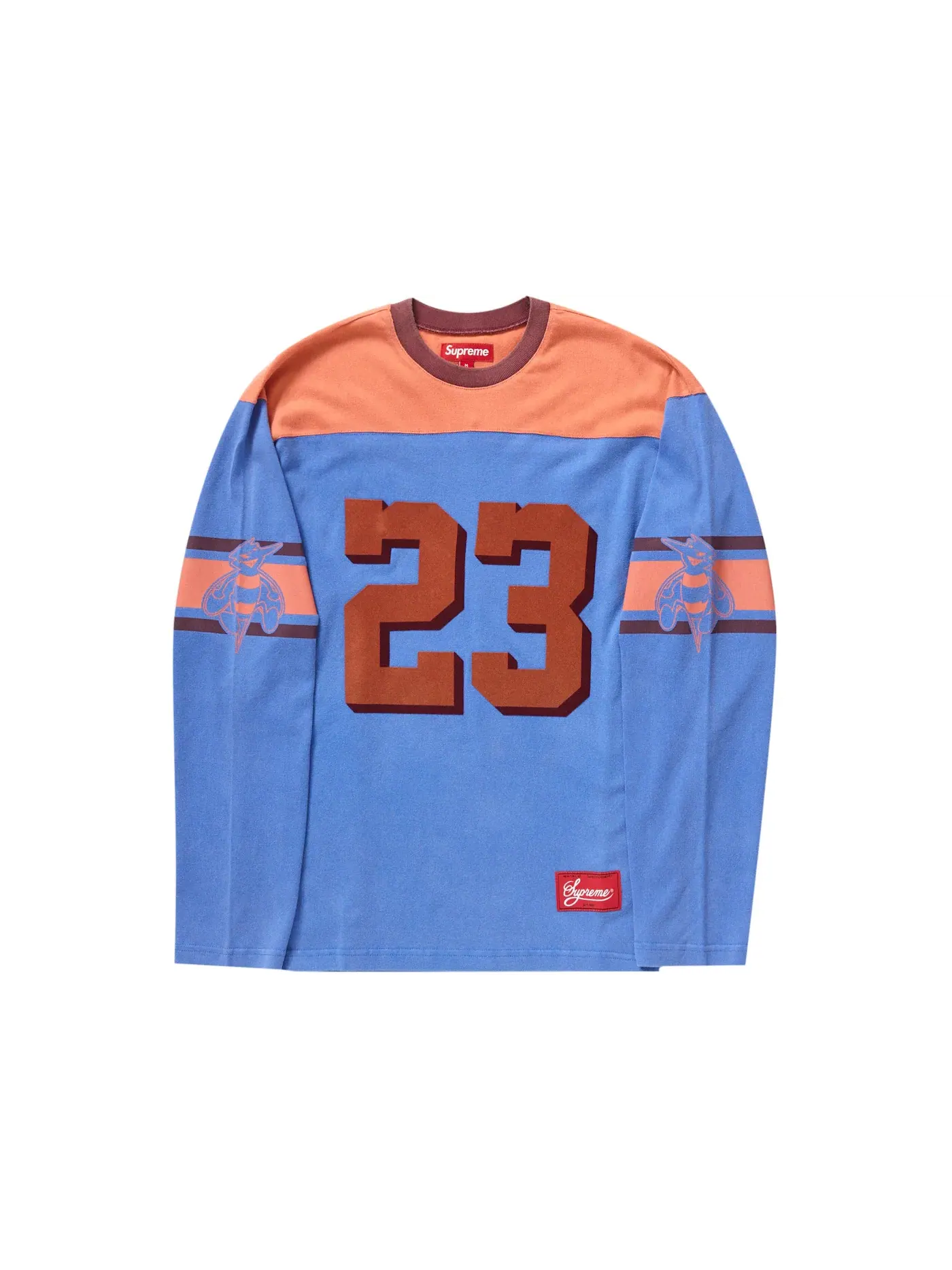 Мужская футбольная футболка с длинным рукавом Supreme Bumblebee L/S Football Top, Light Royal — изображение 2 из 2