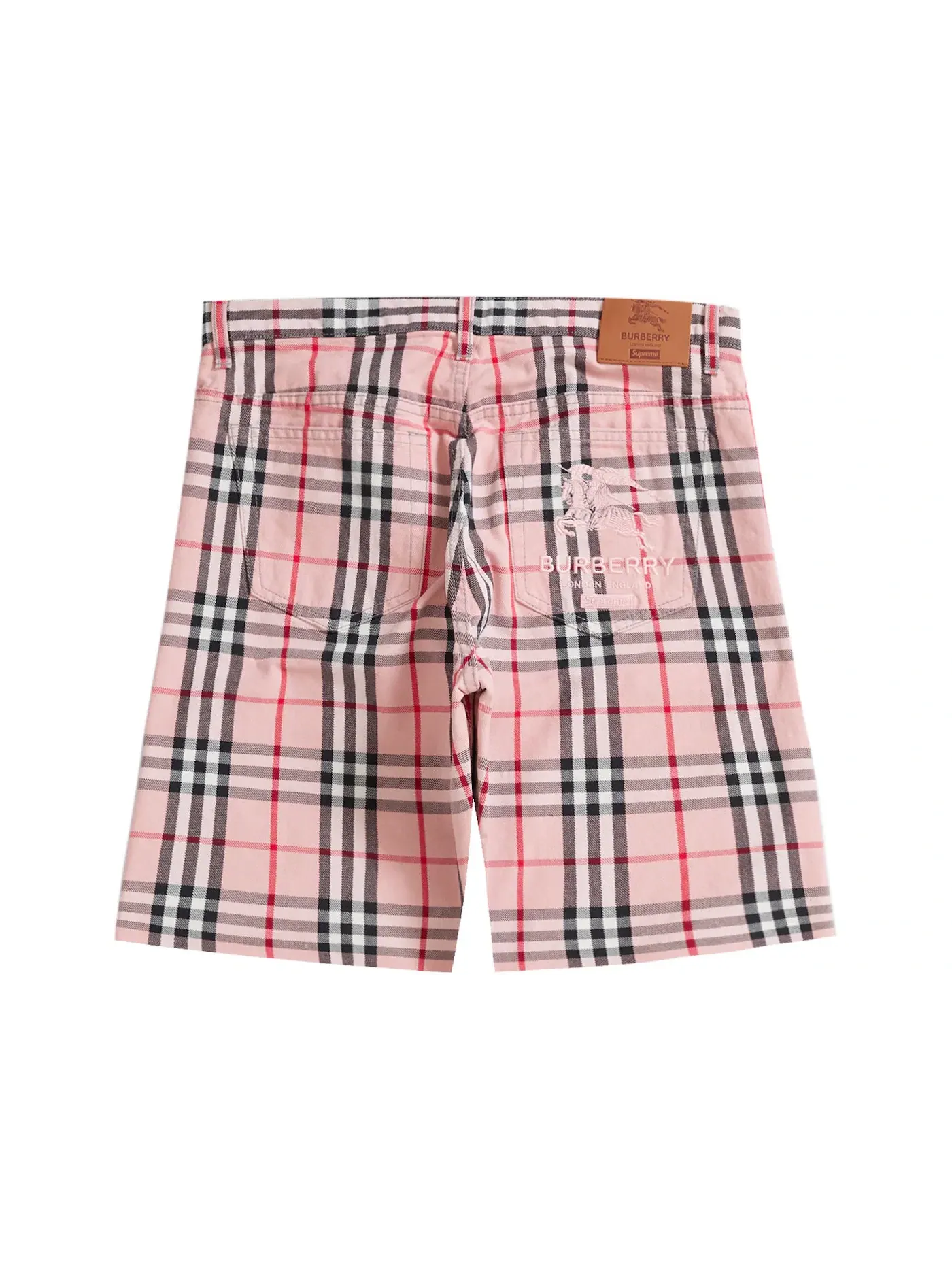 Мужские шорты Supreme Burberry Denim Short Pink — изображение 2 из 2