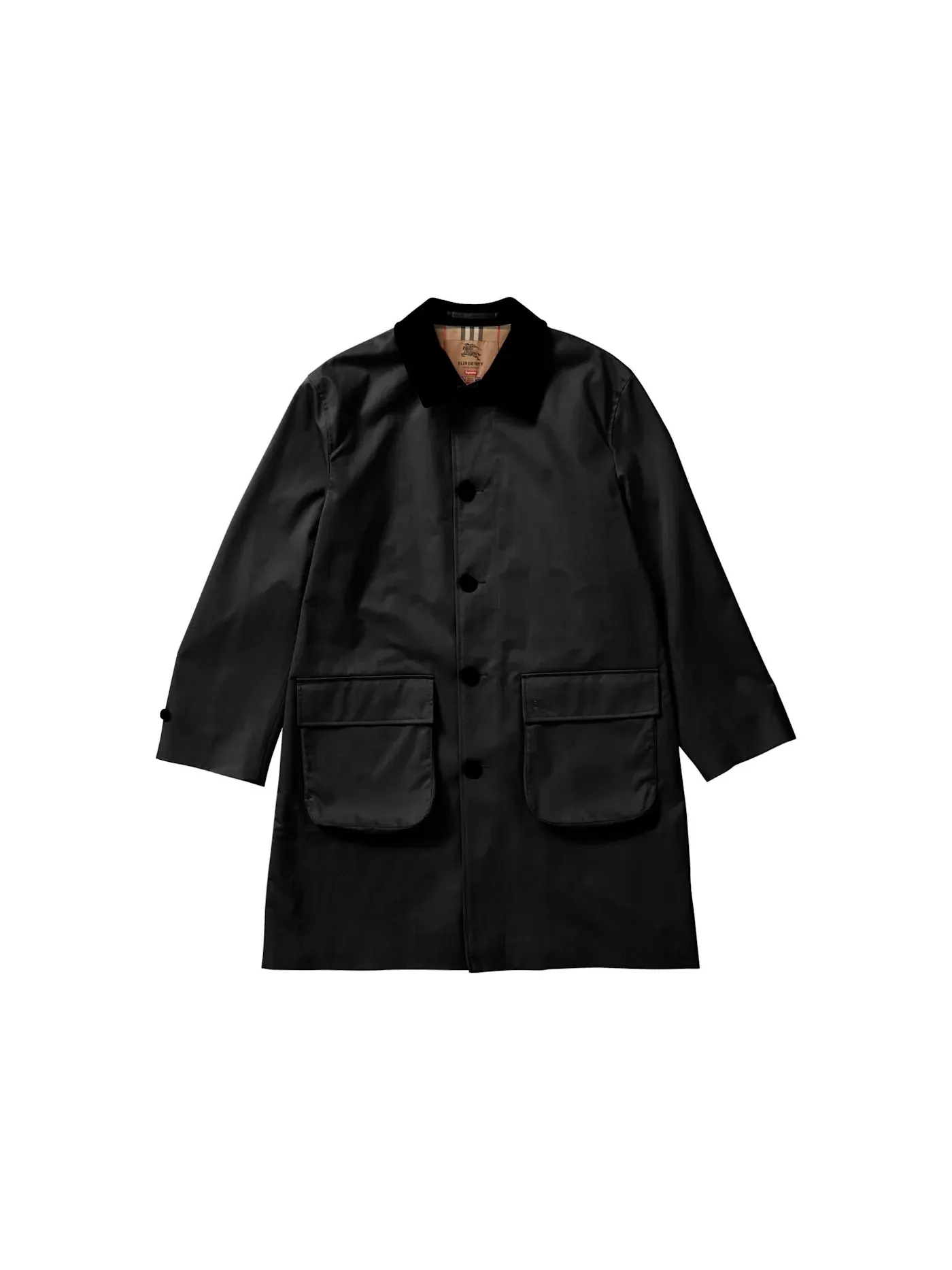 Мужское пальто-тренч с поясом Supreme Trench — изображение 1 из 3, черный