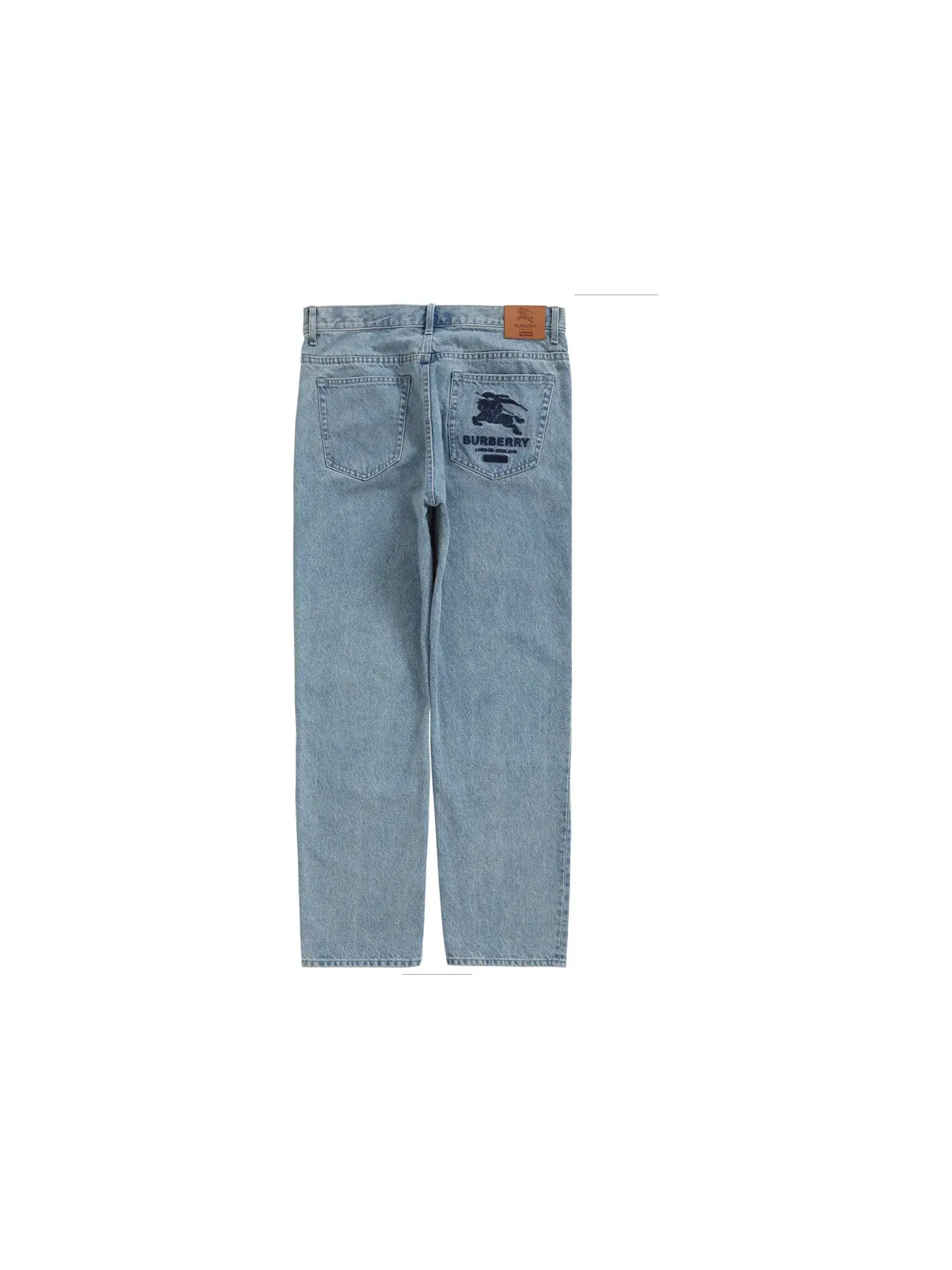 Мужские джинсы с эффектом поношенности Supreme Burberry Regular Jean — изображение 1 из 2, синий