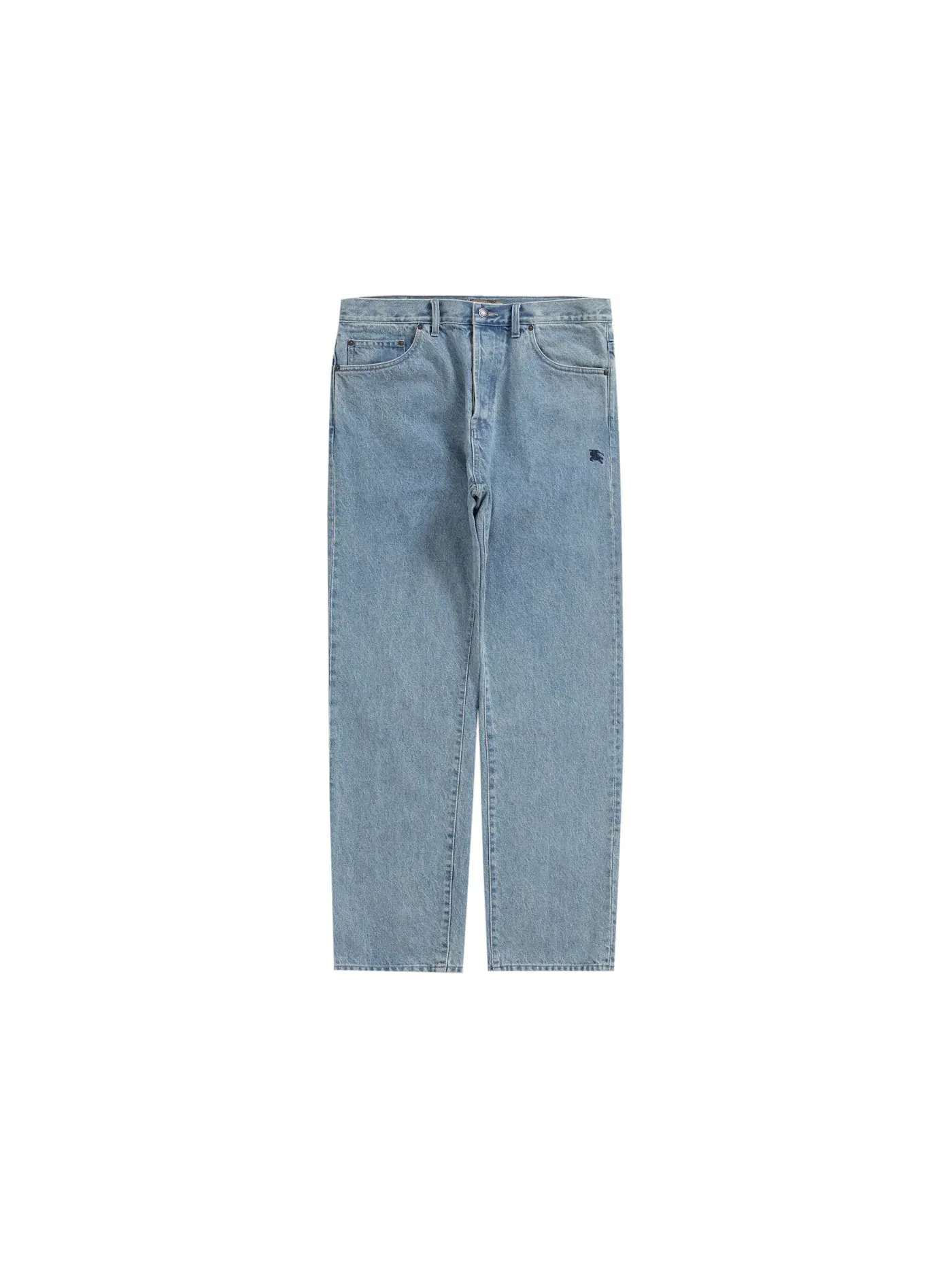 Мужские джинсы с эффектом поношенности Supreme Burberry Regular Jean — изображение 2 из 2, синий