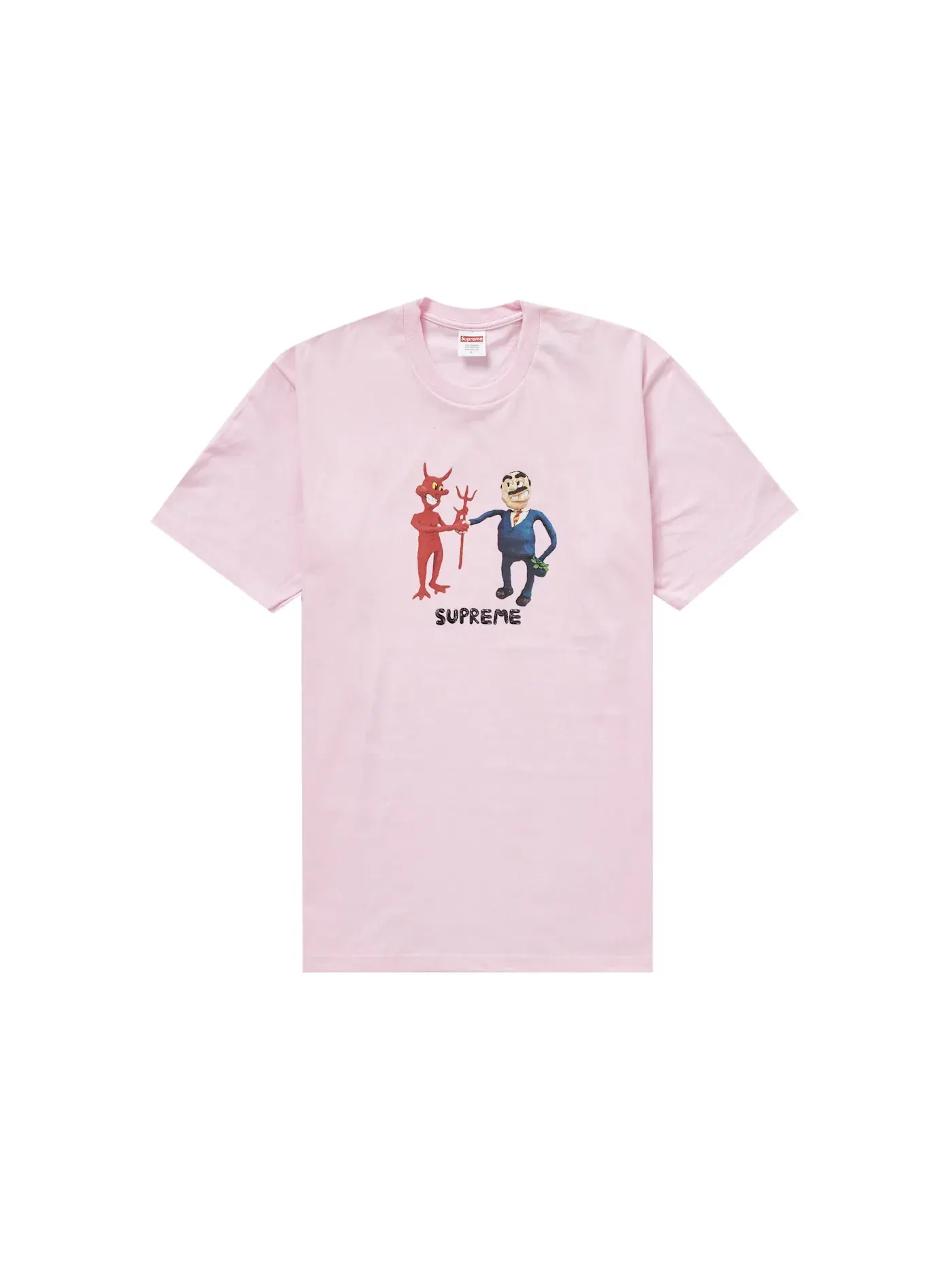 Мужская футболка с принтом Tee Supreme — изображение 1 из 1, розовый